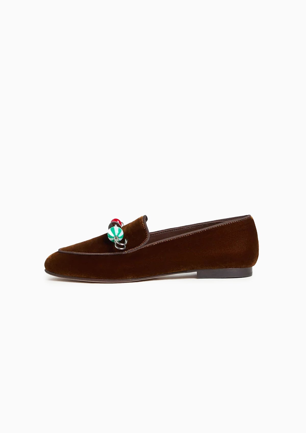 Vale Velvet Loafer | Dark Brown
