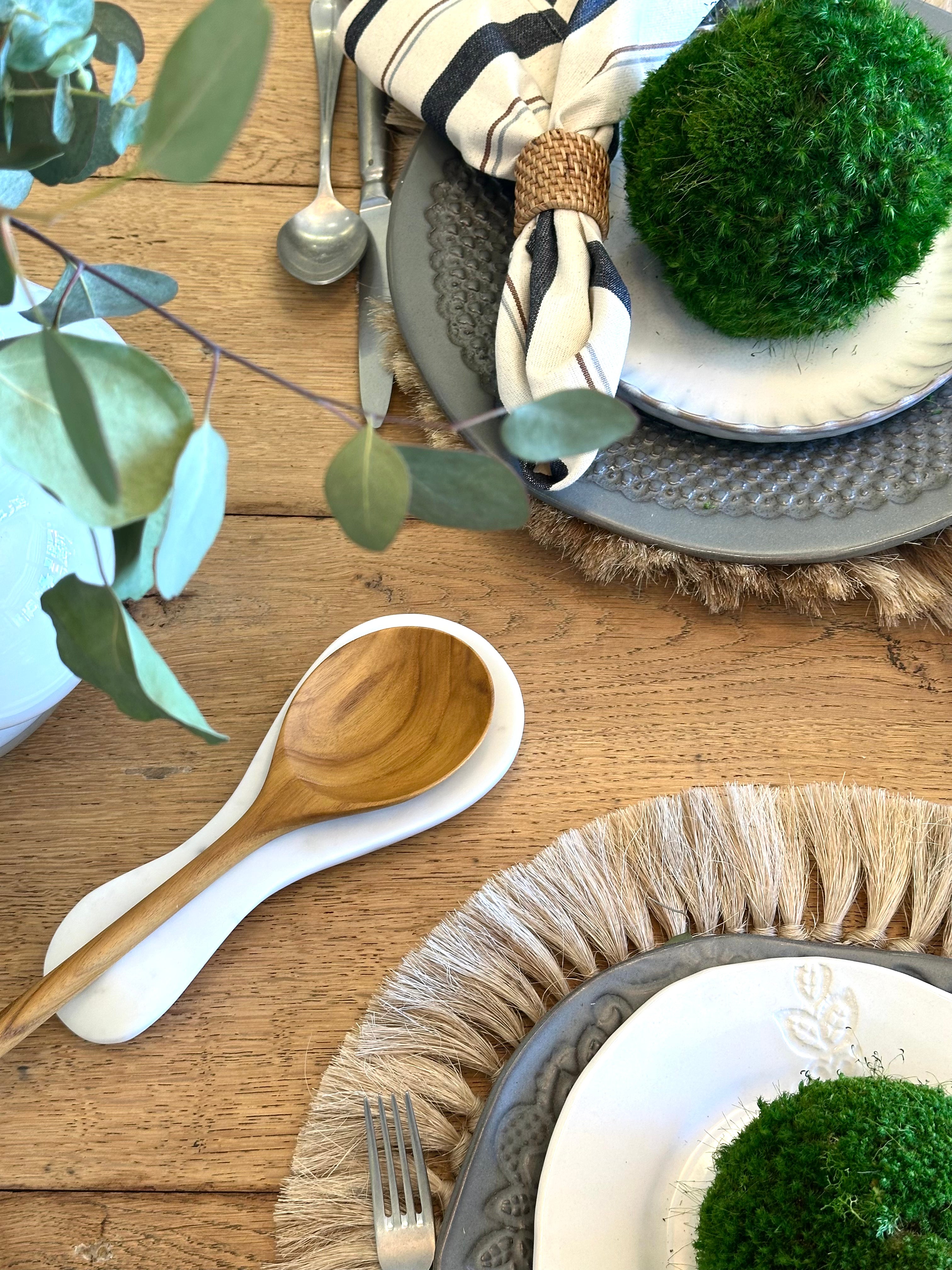 White Marble Spoon Rest