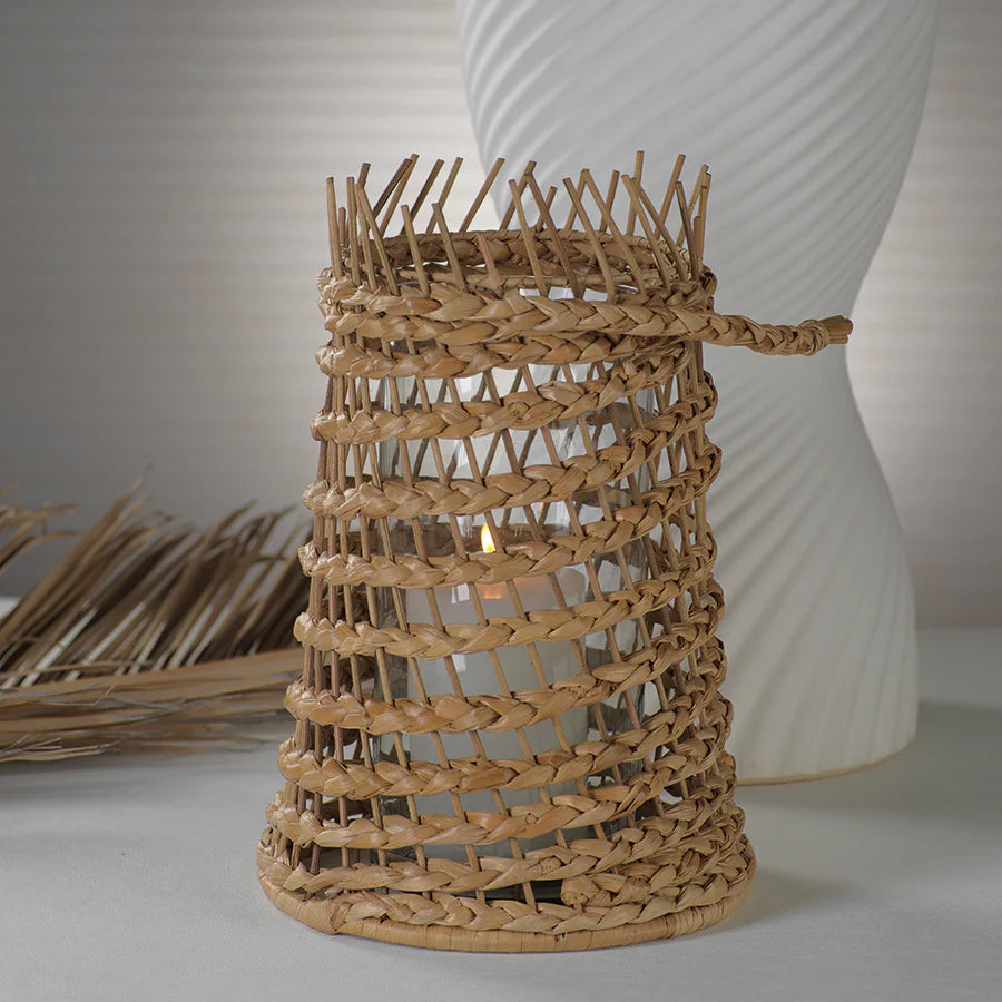 Puglia Seagrass Braided Hurricane | Natural