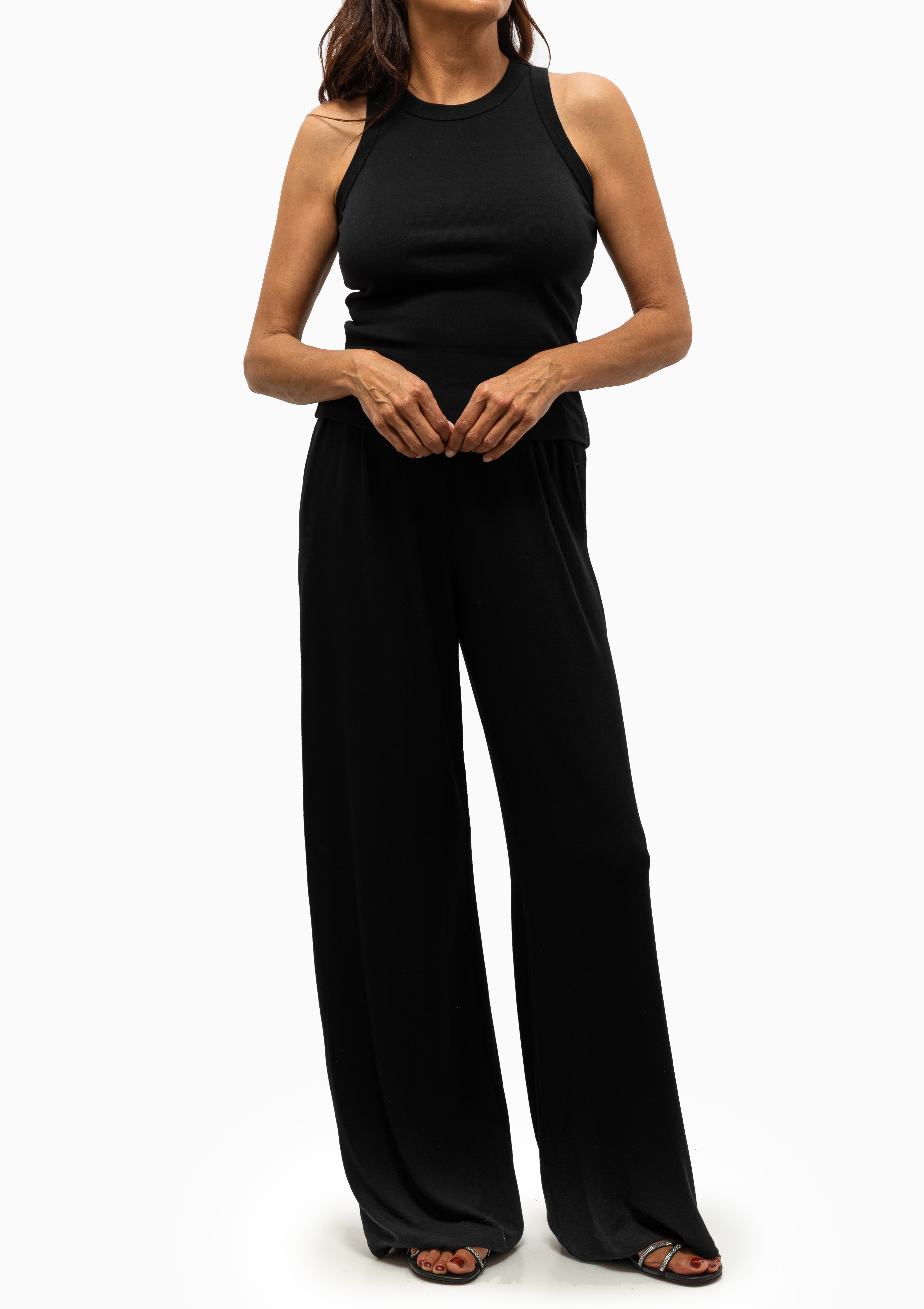 Nando High Neck Tank | Black