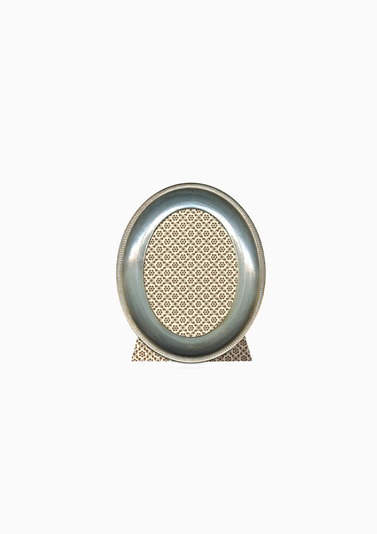 Oval Silver Leaf Frame | 4"