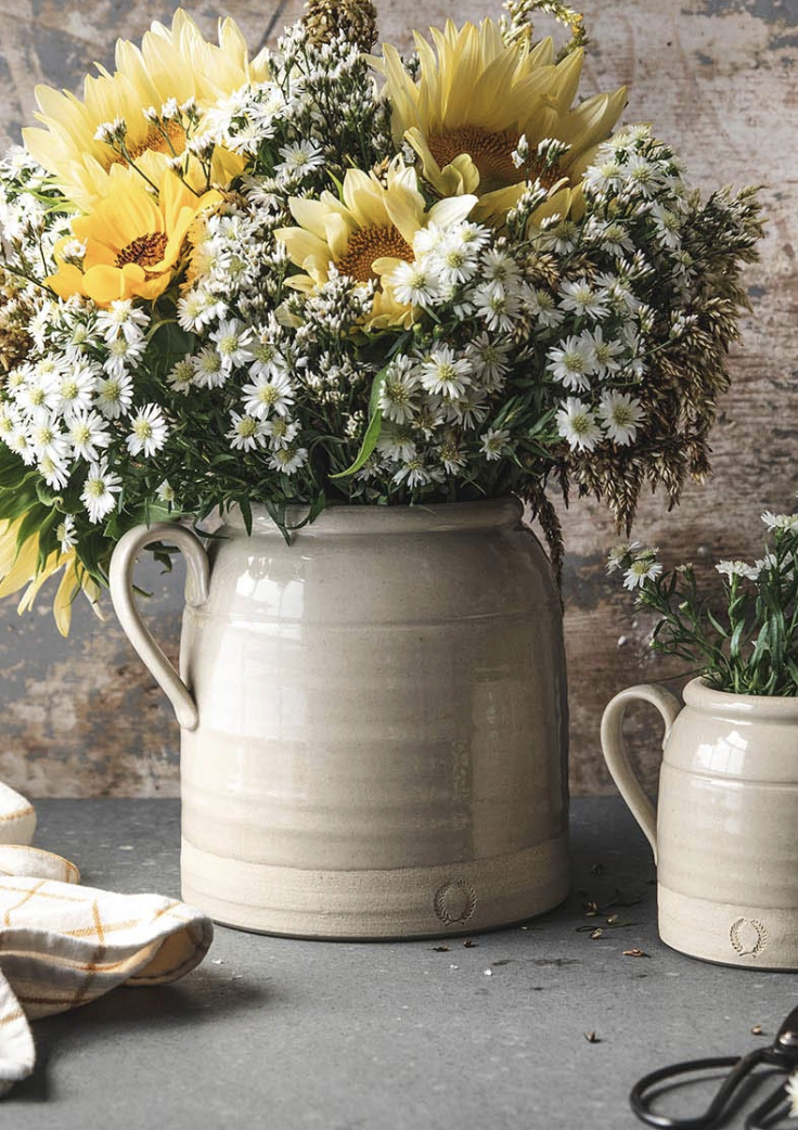 French Country Crock, Oat Stoneware | Medium