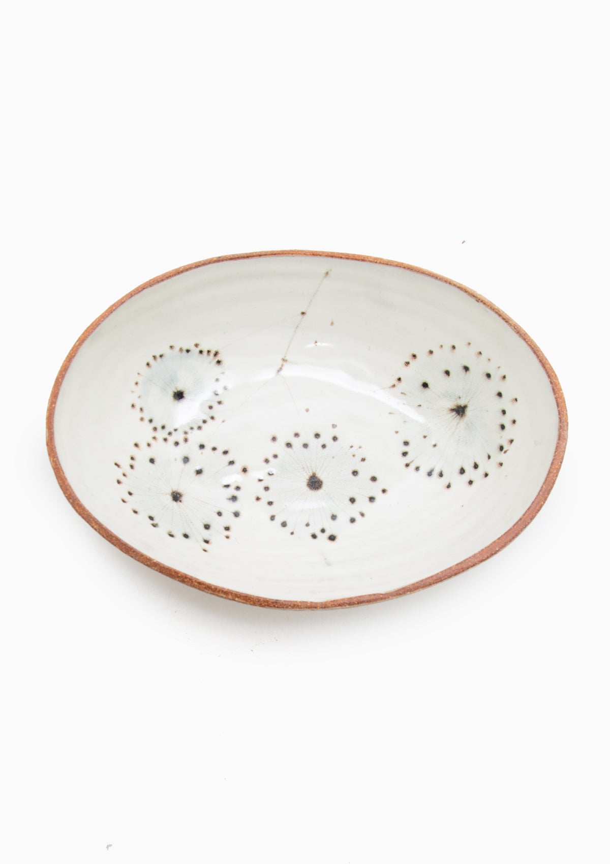 Oval Serving Dish Dandelion Grey 1
