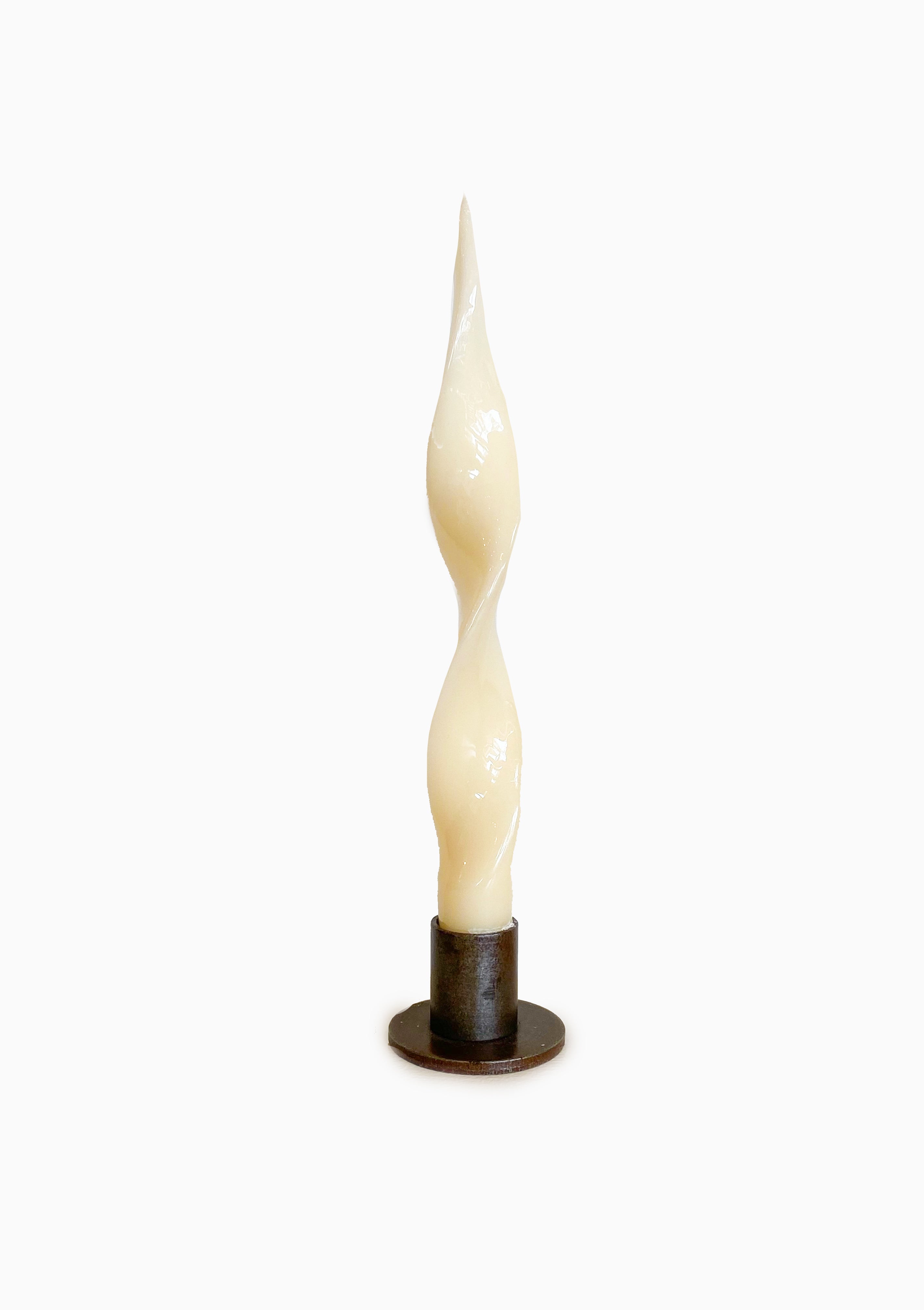 Matte Double Twist Dinner Candle | 8"