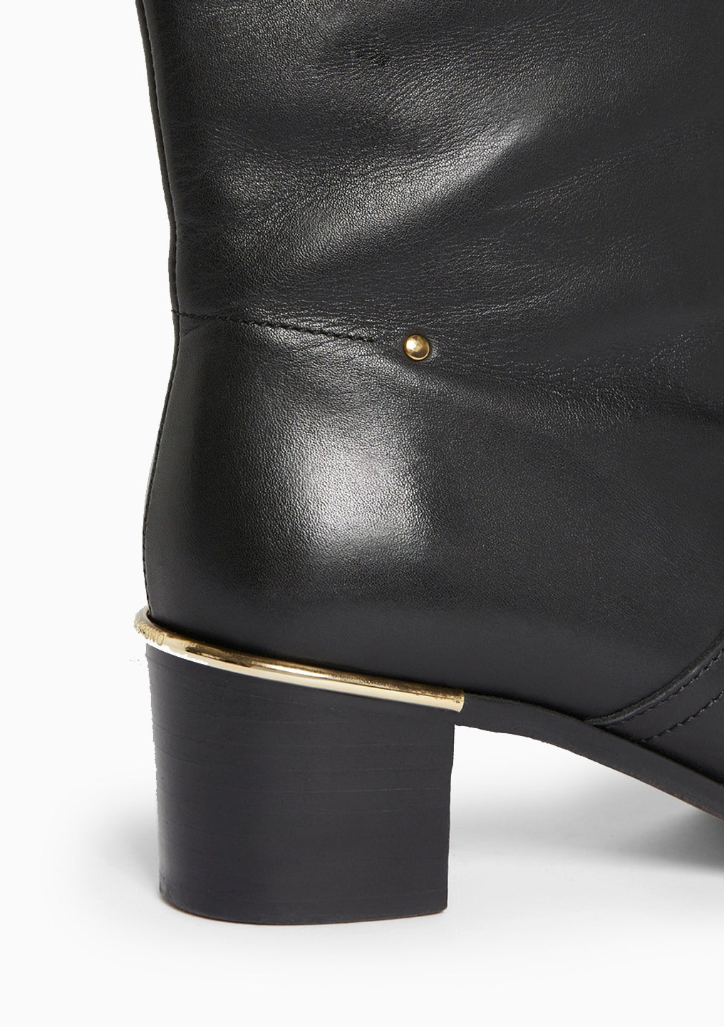 Smooth Leather Riding Boots | Noir