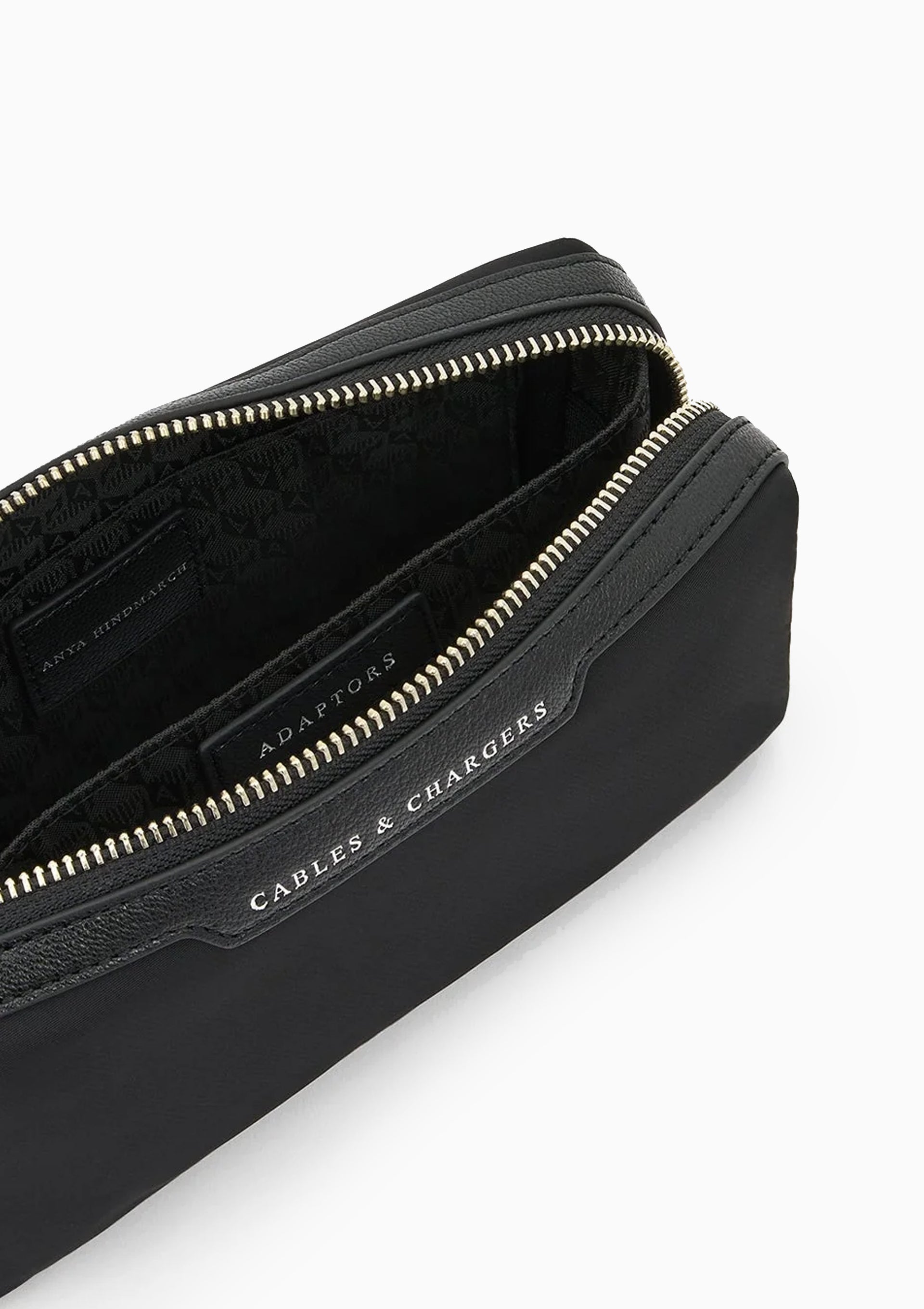 Cables & Chargers Pouch Econyl Regenerated Nylon | Black