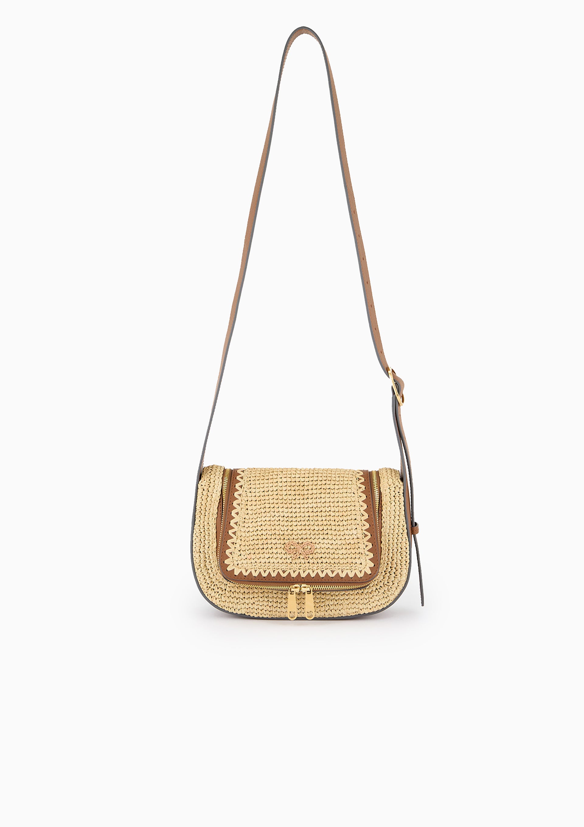 Raffia Vere Small Crossbody | Natural