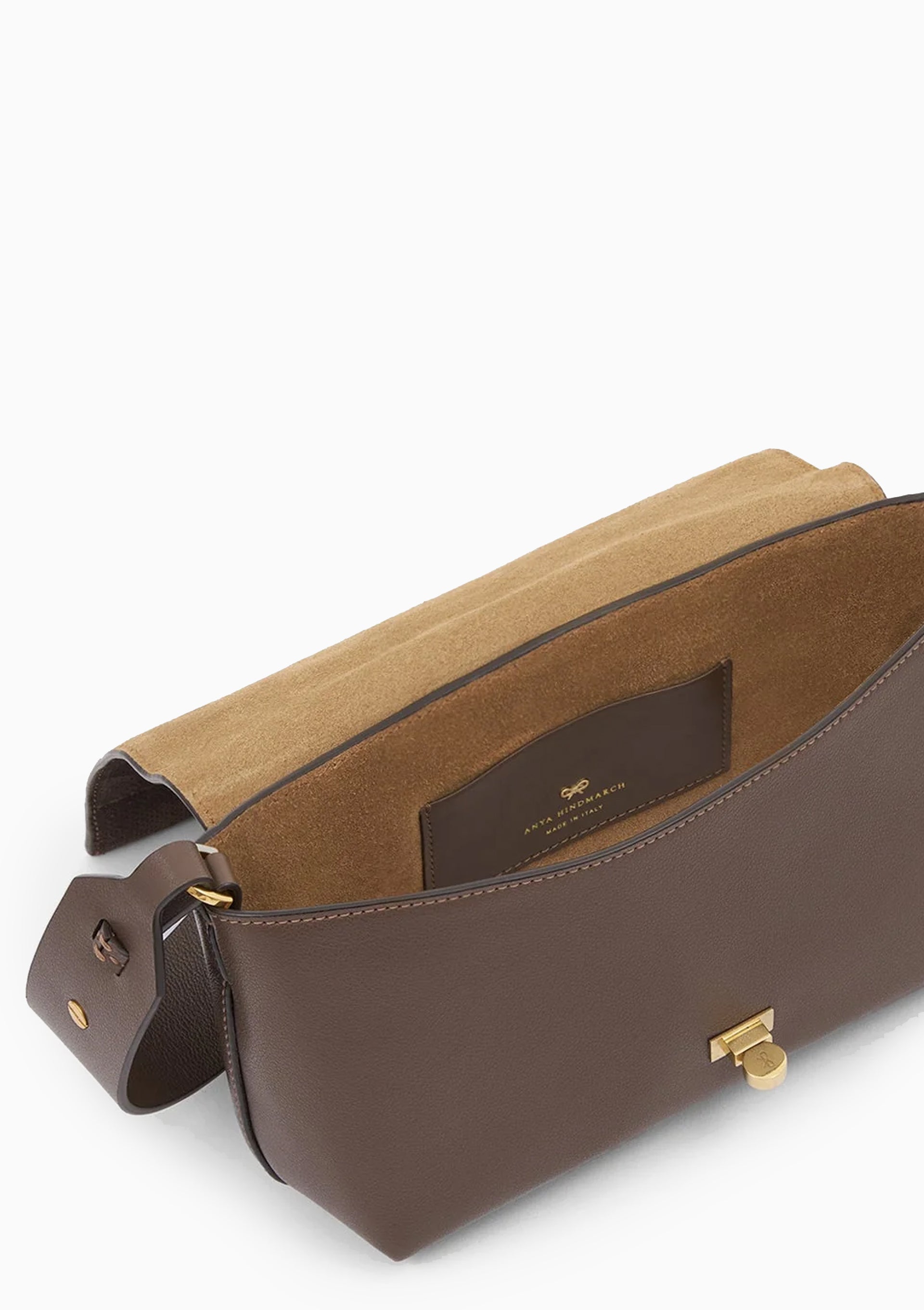 Mortimer Perforated Crossbody | Truffle Brown