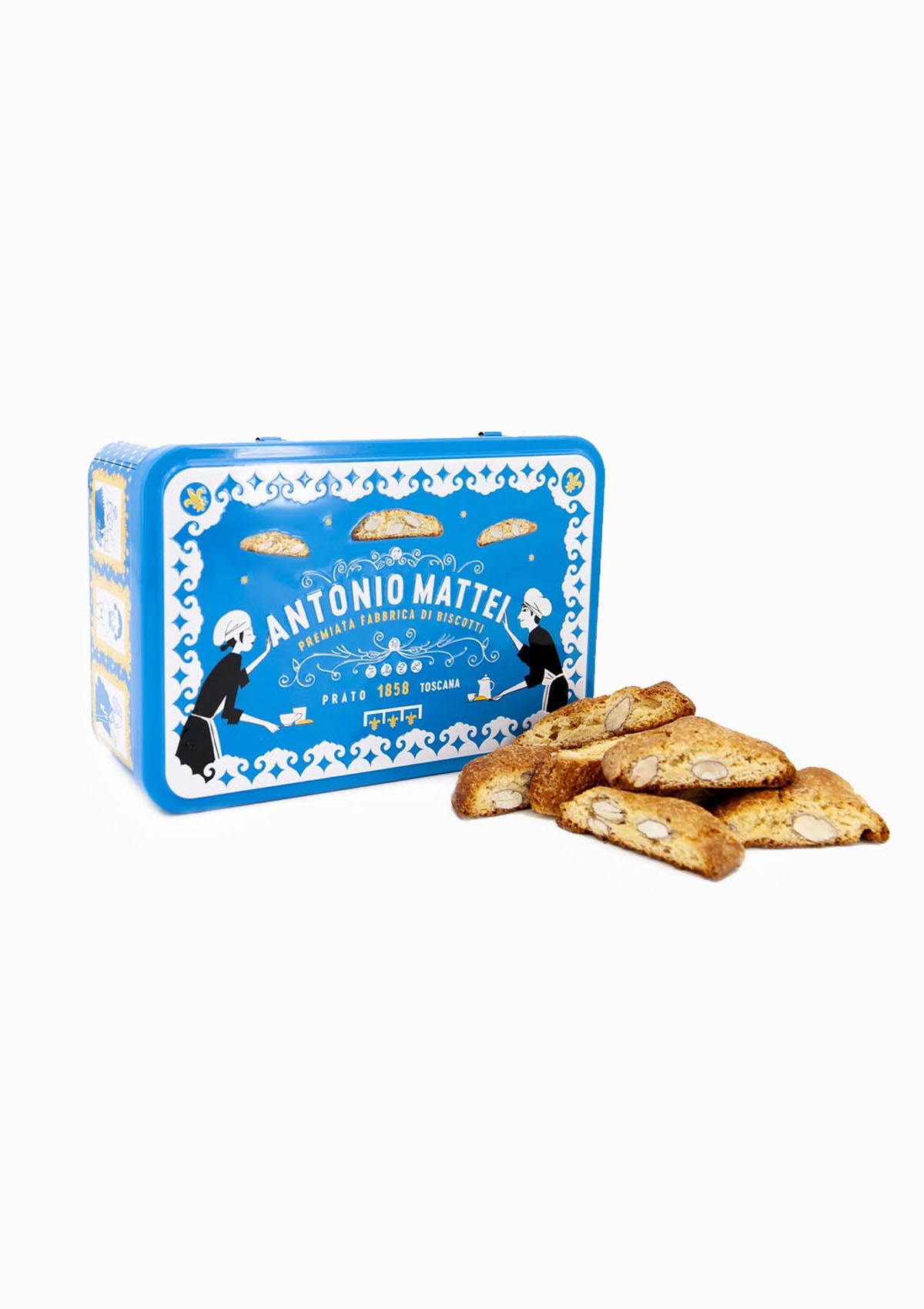 Antonio Mattei Biscotti Di Prato Blue Tin