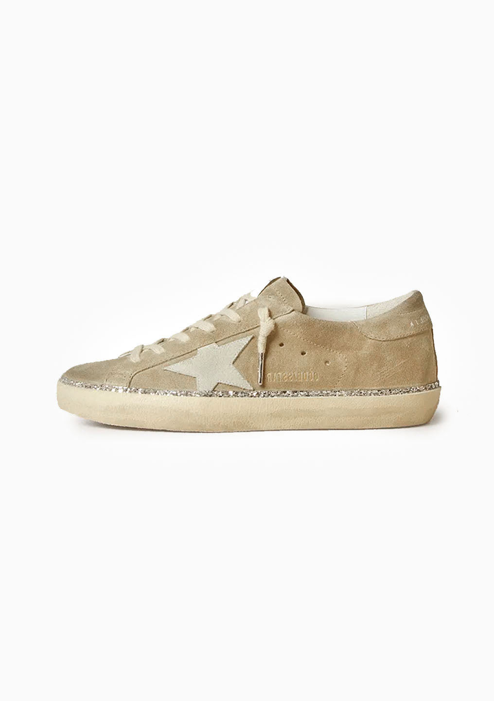 Superstar Sneaker Suede Star Glitter Edge | Ice/Silver