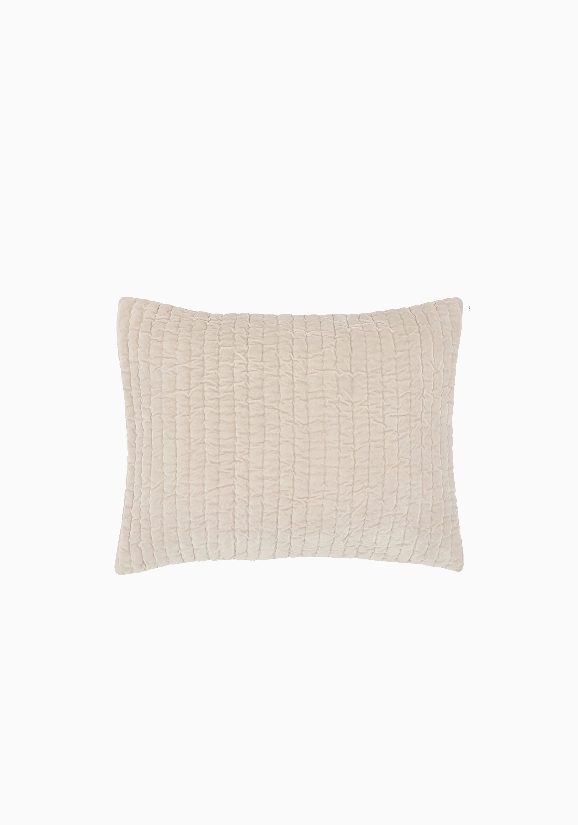 Velvet Coverlet King Sham | Sand