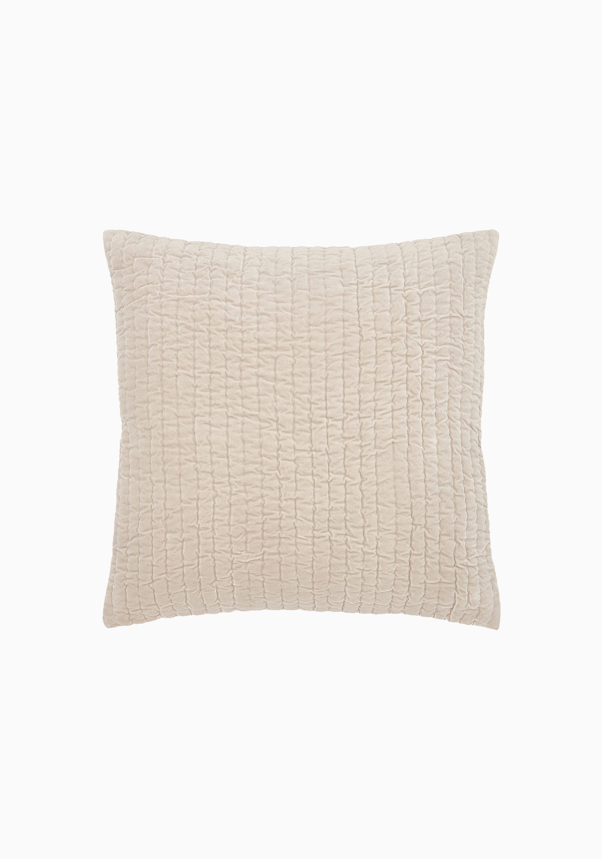 Velvet Coverlet Euro Sham | Sand