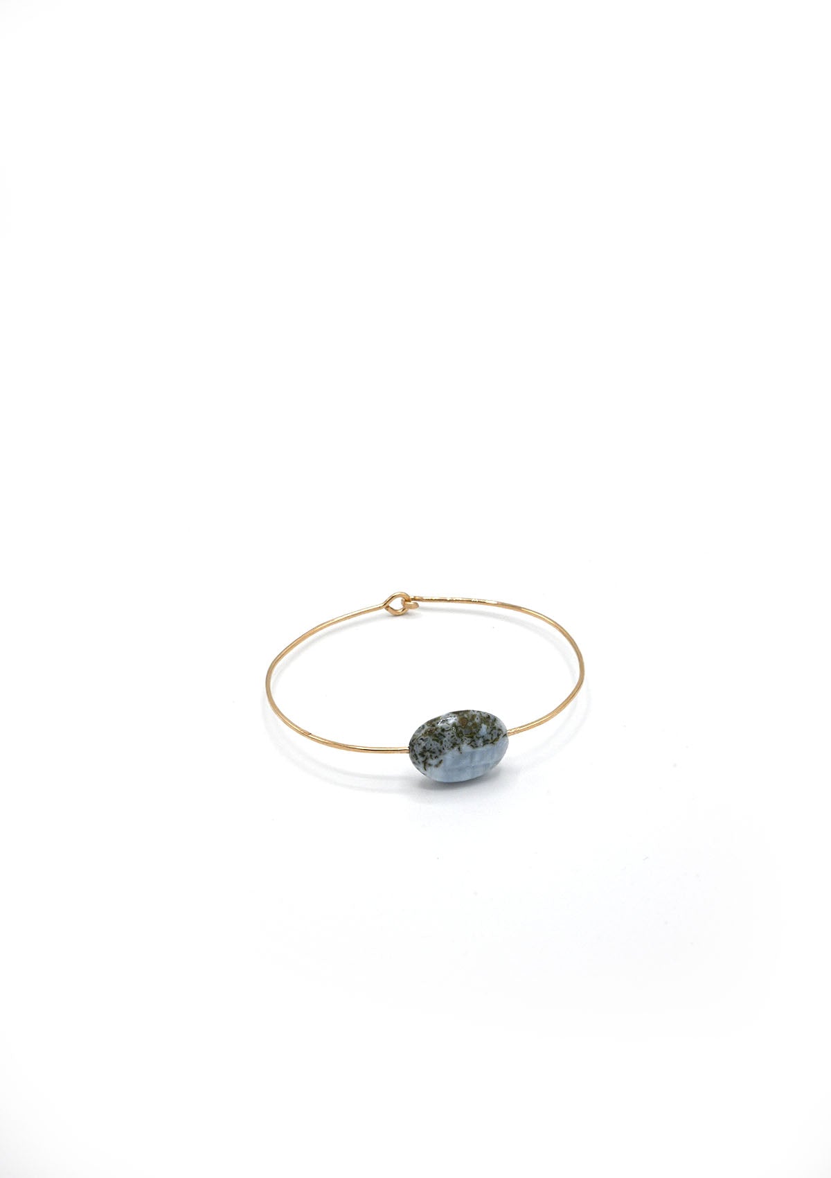 Textured Blue Opal Cuff Bracelet by Mary MacGill available at Diani.
