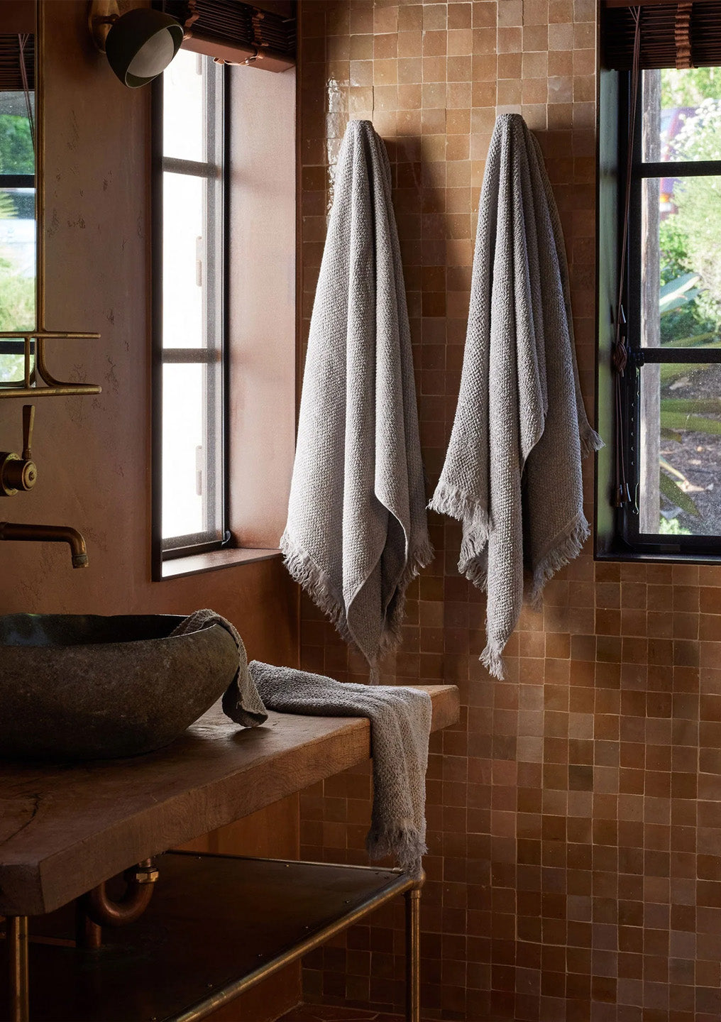 Pure Linen Bath Towel | Pebble