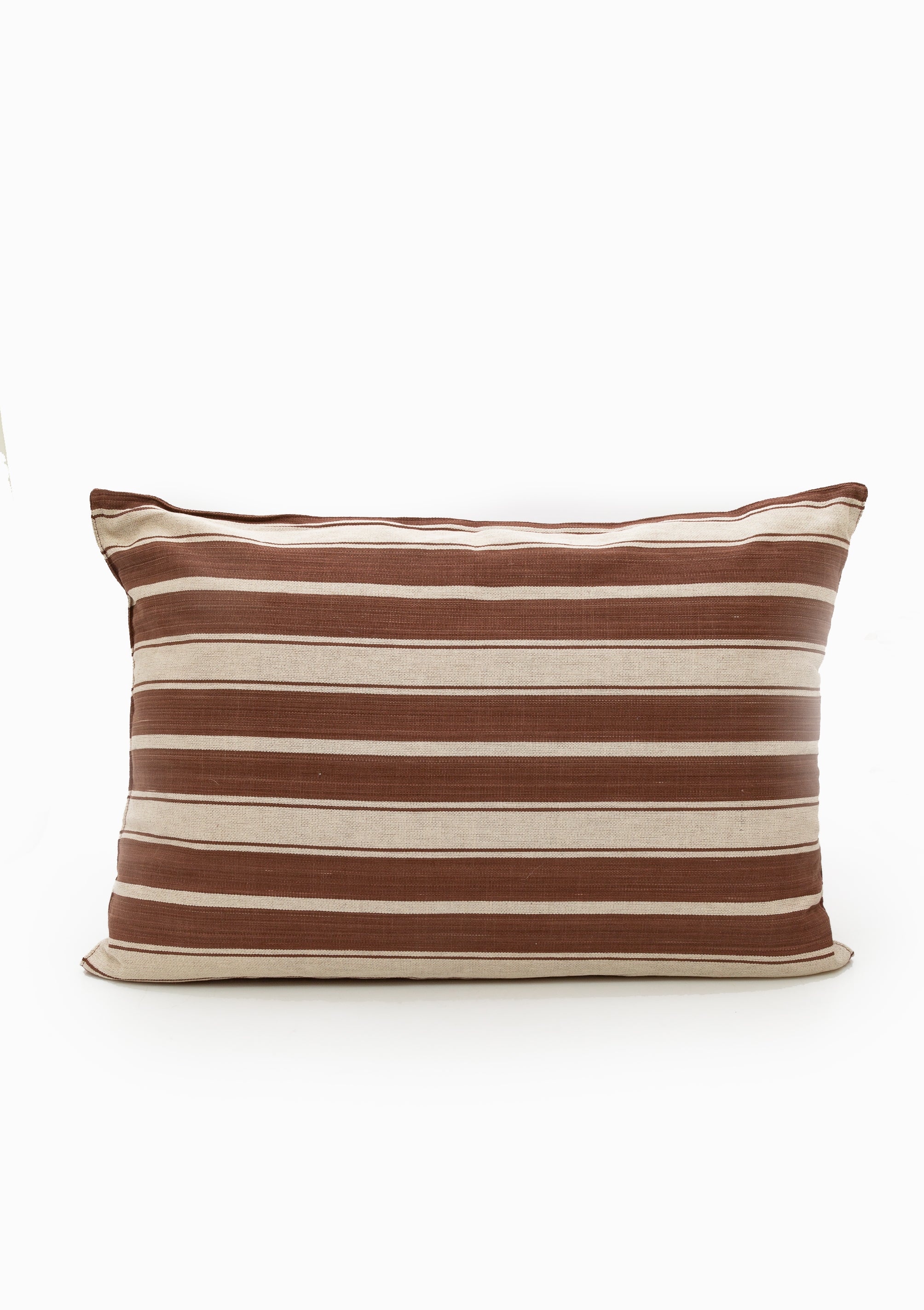 New Cushion, Chocolate Brown/Ecru | 16" x 24"