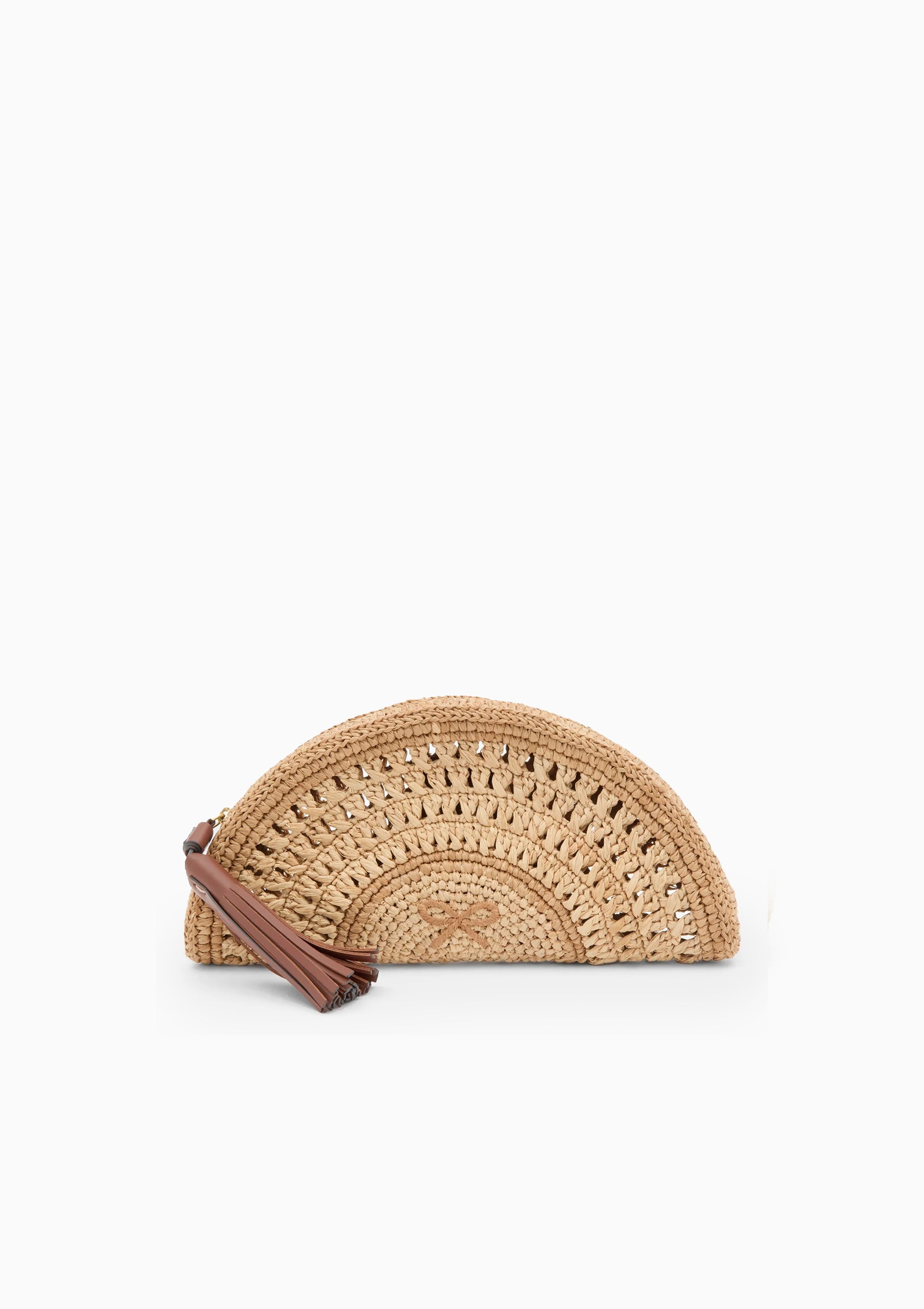 Half Moon Bow Clutch | Natural