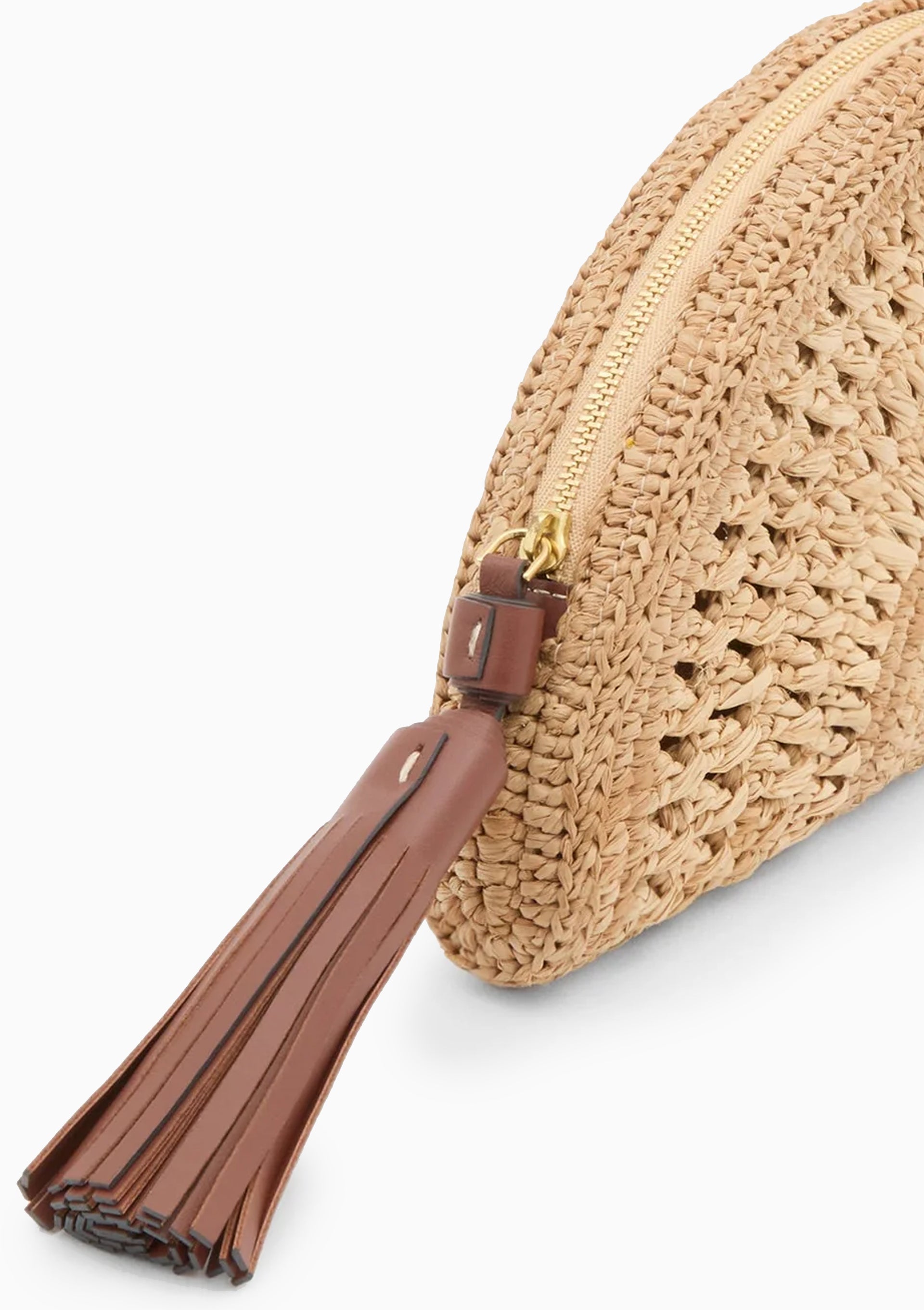 Half Moon Bow Clutch | Natural