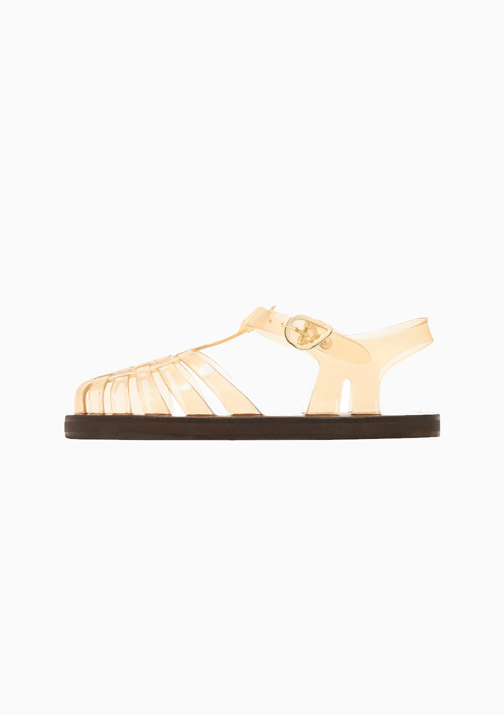 Homeria Jelly Sandal | Clear Caramel