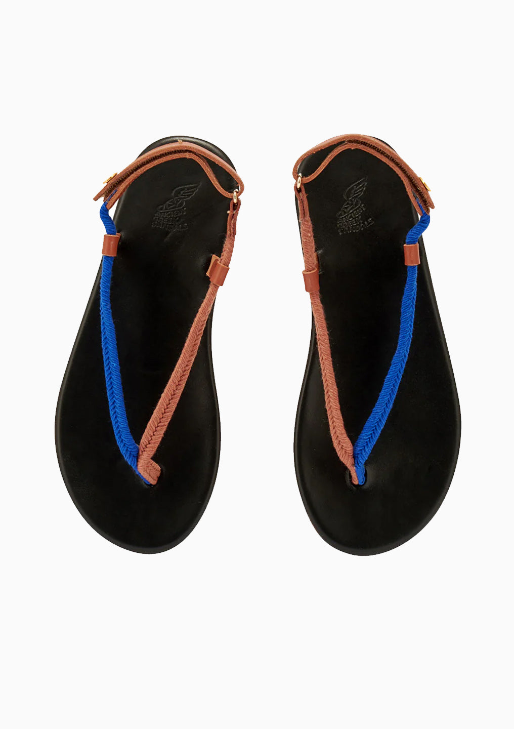 Zoi Sandal | Blue/Tan