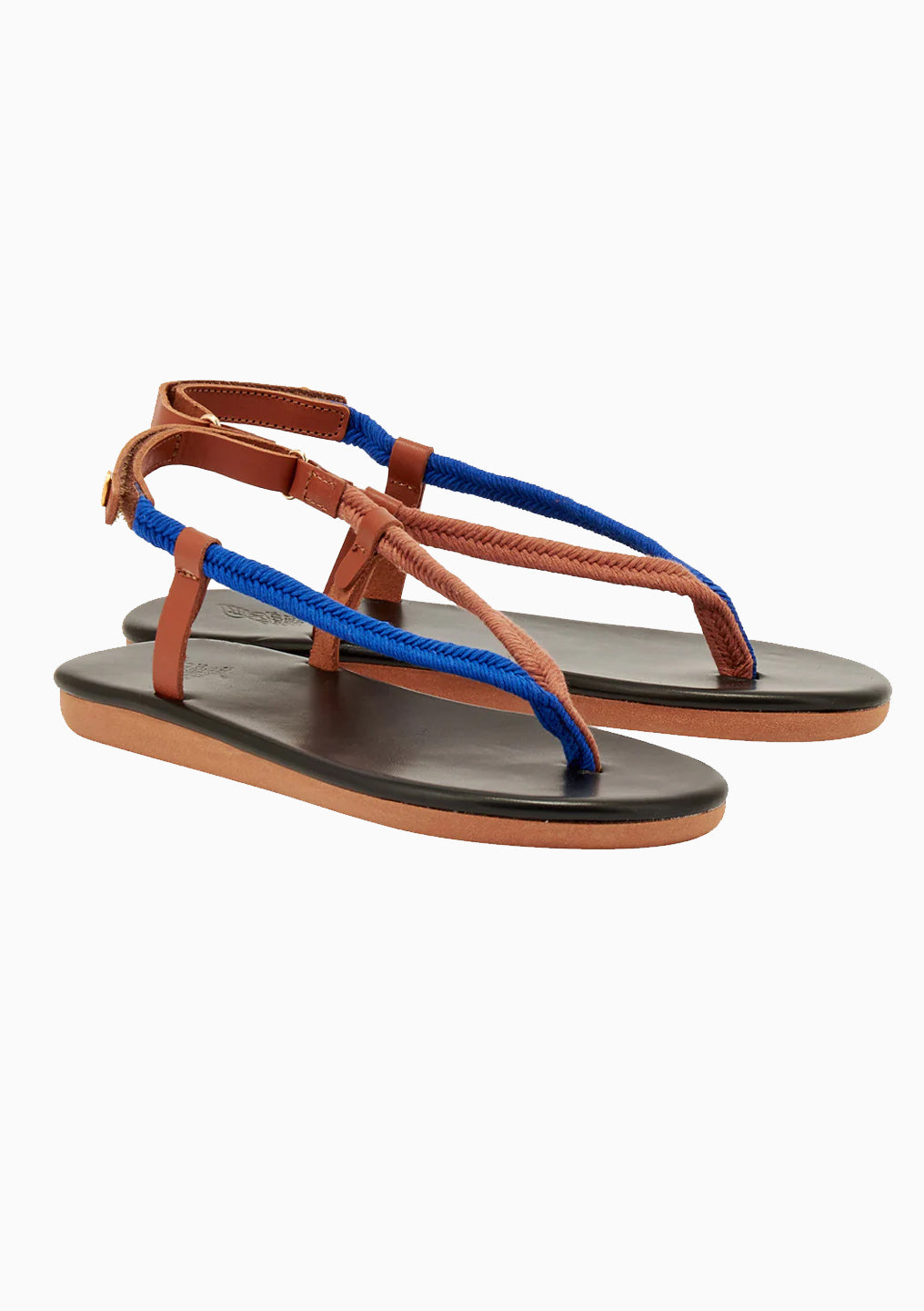 Zoi Sandal | Blue/Tan