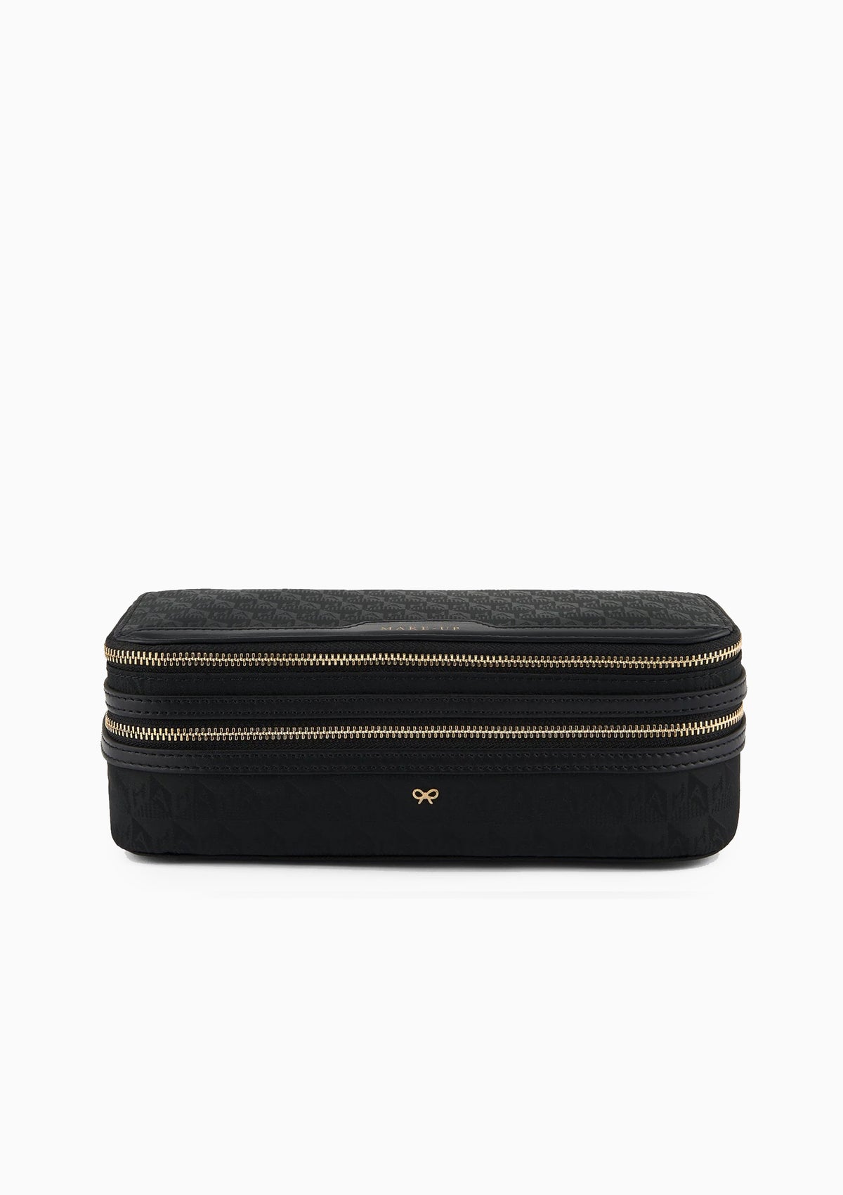 Anya Hindmarch | Jacquard Make-Up Pouch | Black