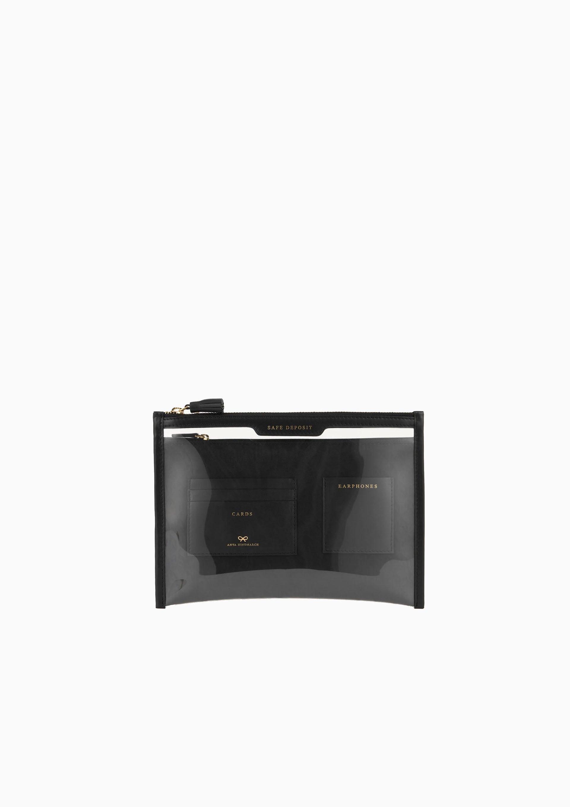 Jacquard Safe Deposit Case | Clear/Black