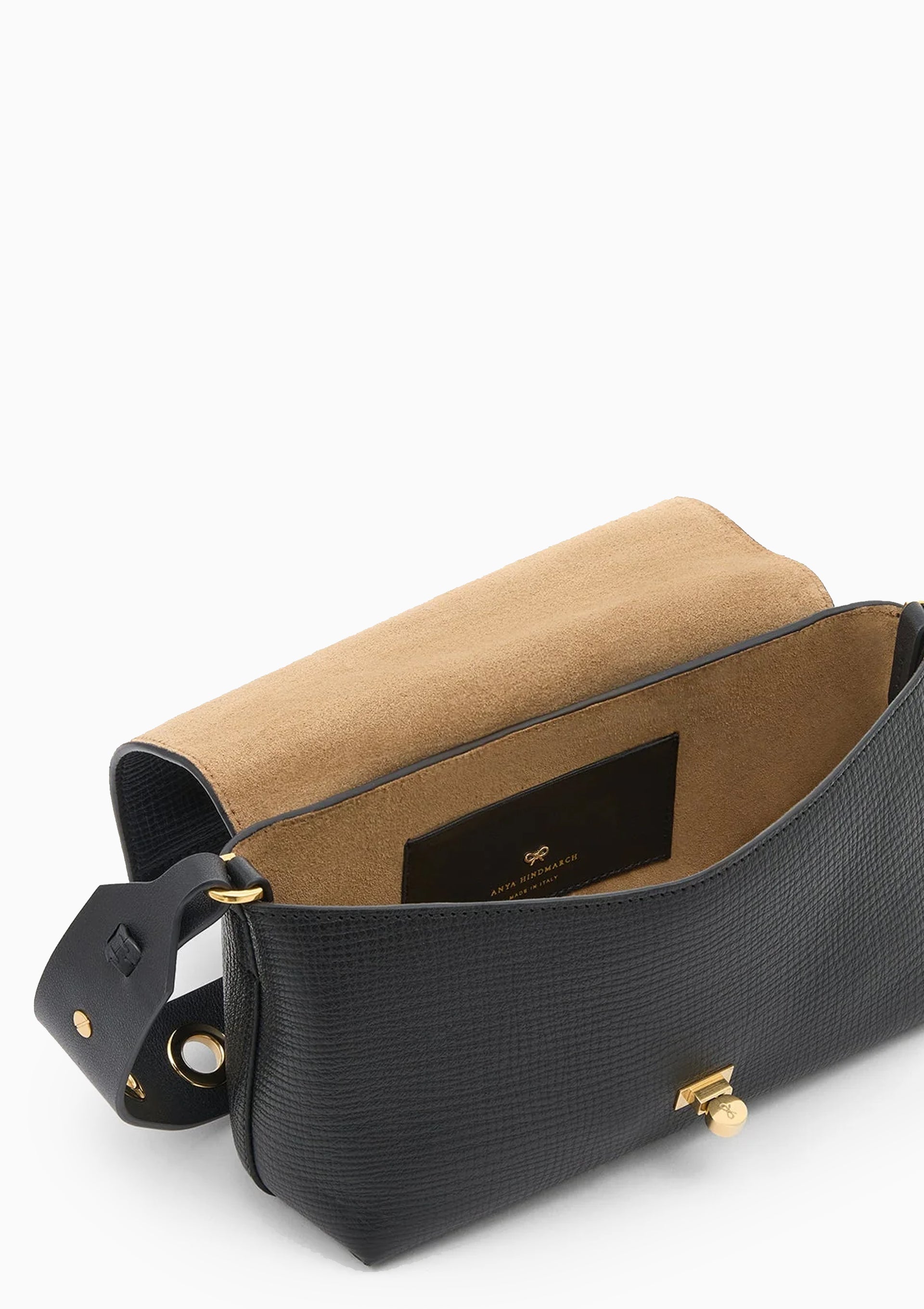 Mortimer Eyelet Crossbody | Crosshatch Black