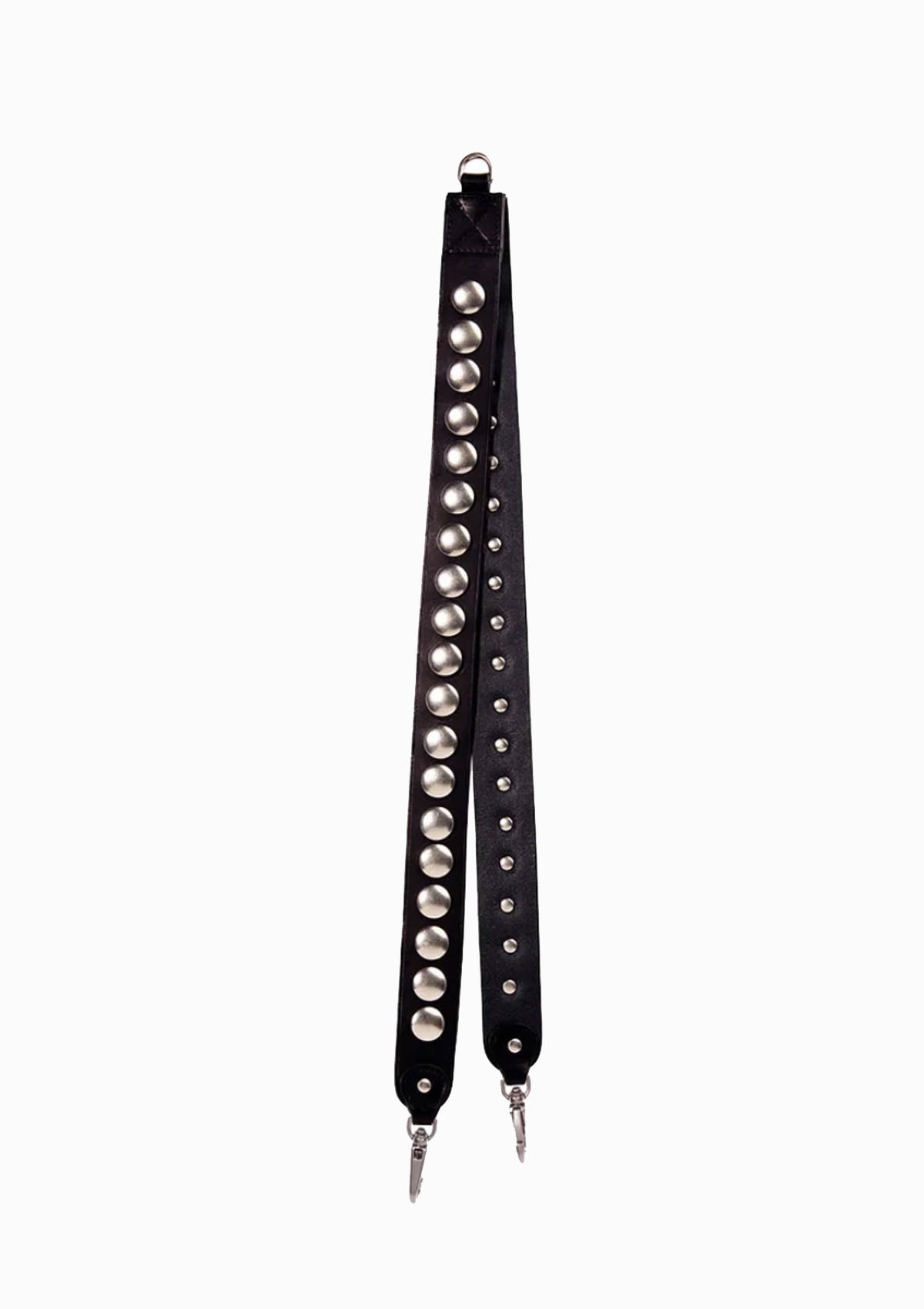 Bandouliere Festival Strap | Noir Silver Cowskin