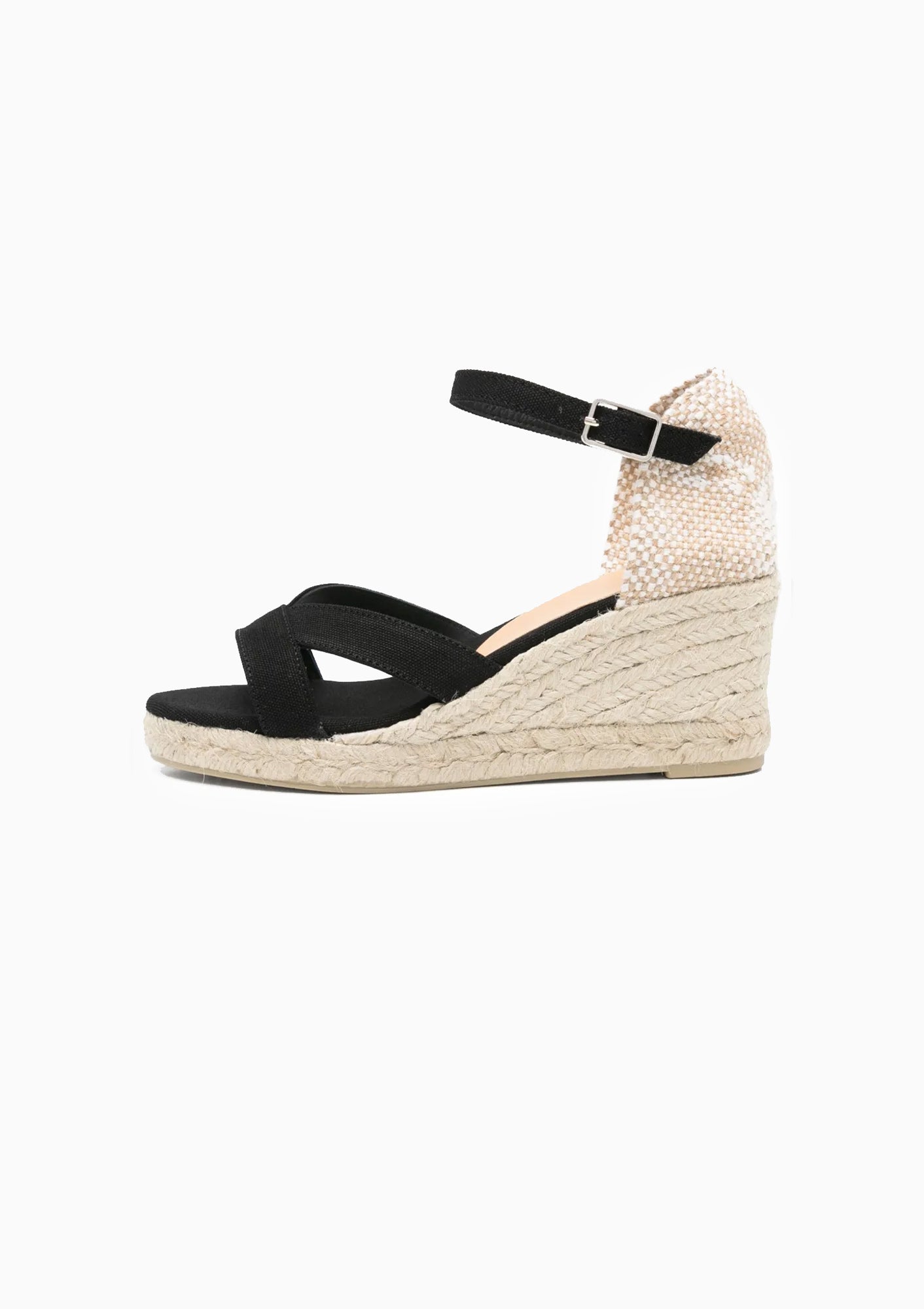 Bruna Canvas Wedge 3" | Negro