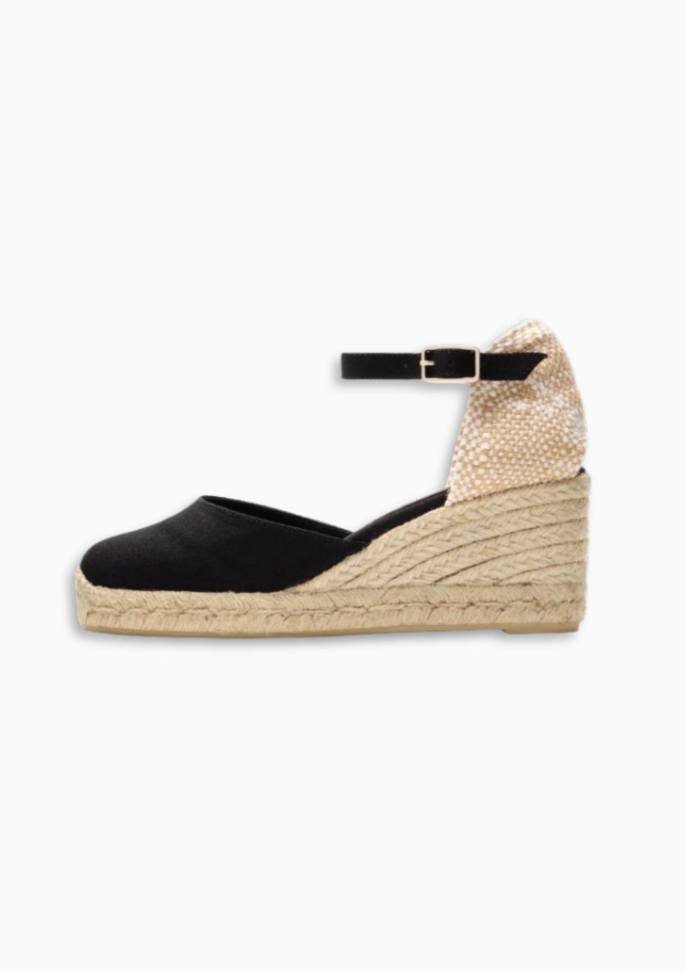 Carol Canvas Wedge 3" | Negro
