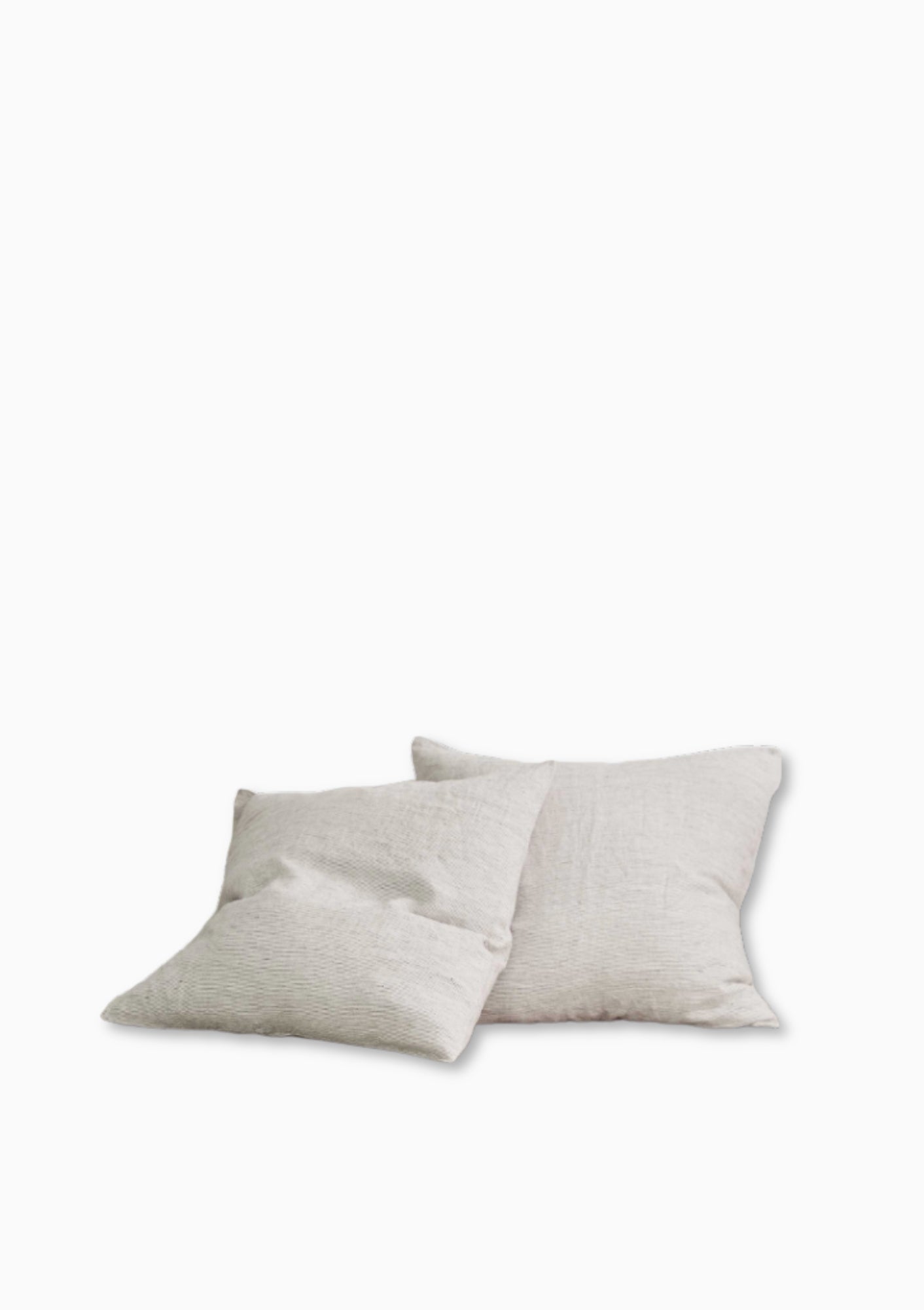Cultiver Pinstripe Linen Euro Pillowcases available at Diani.