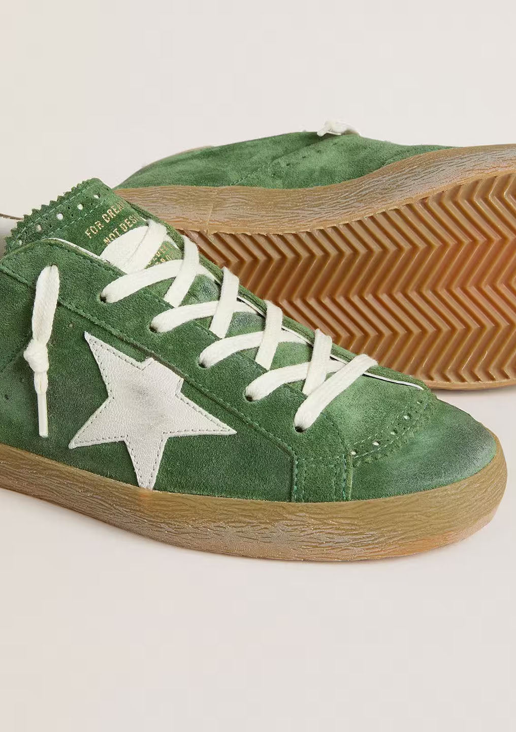 Superstar Sneaker Suede Stitch | Green/White/Platinum