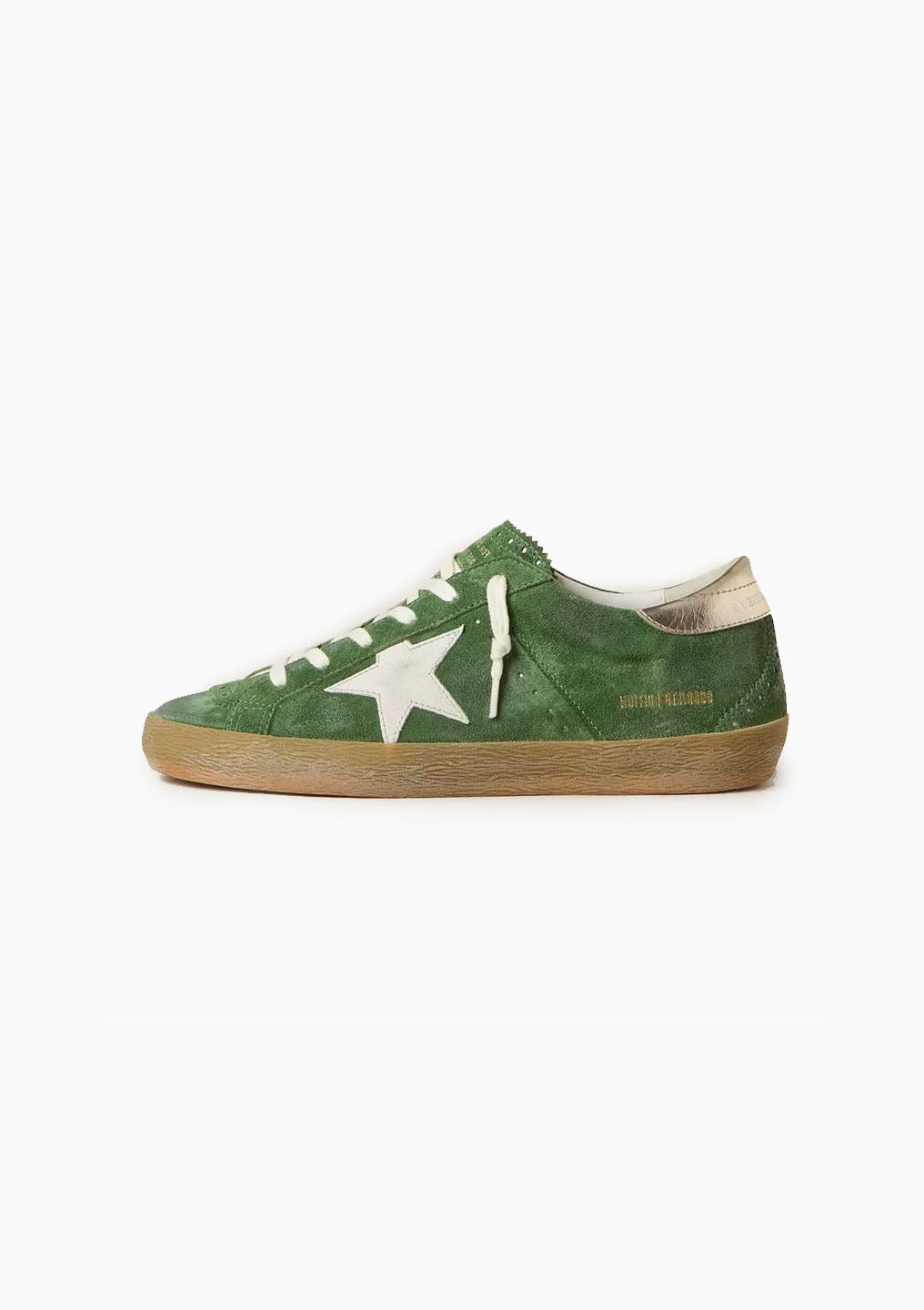 Superstar Sneaker Suede Stitch | Green/White/Platinum