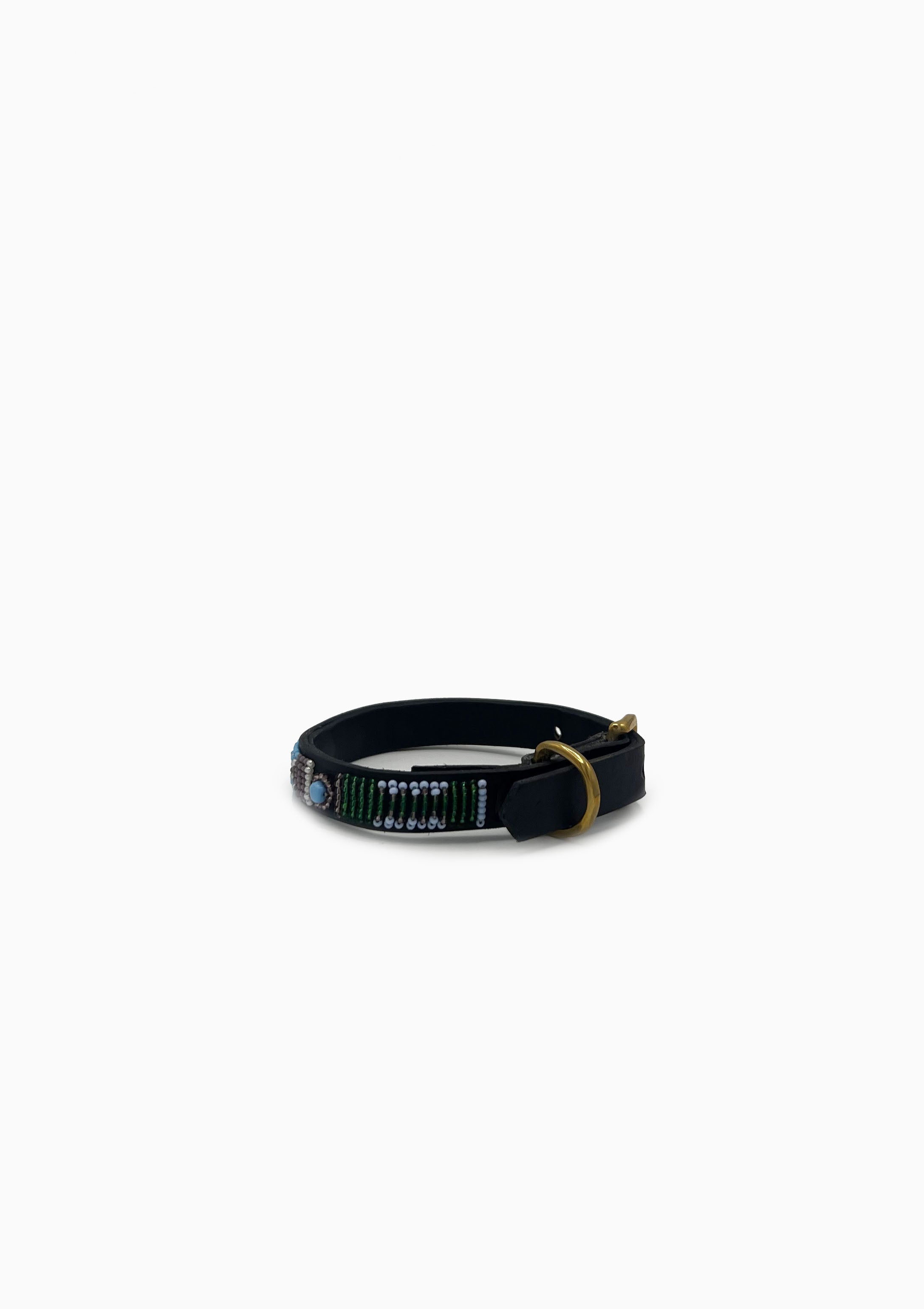 Jacaranda Beaded Dog Collar | 10" Narrow