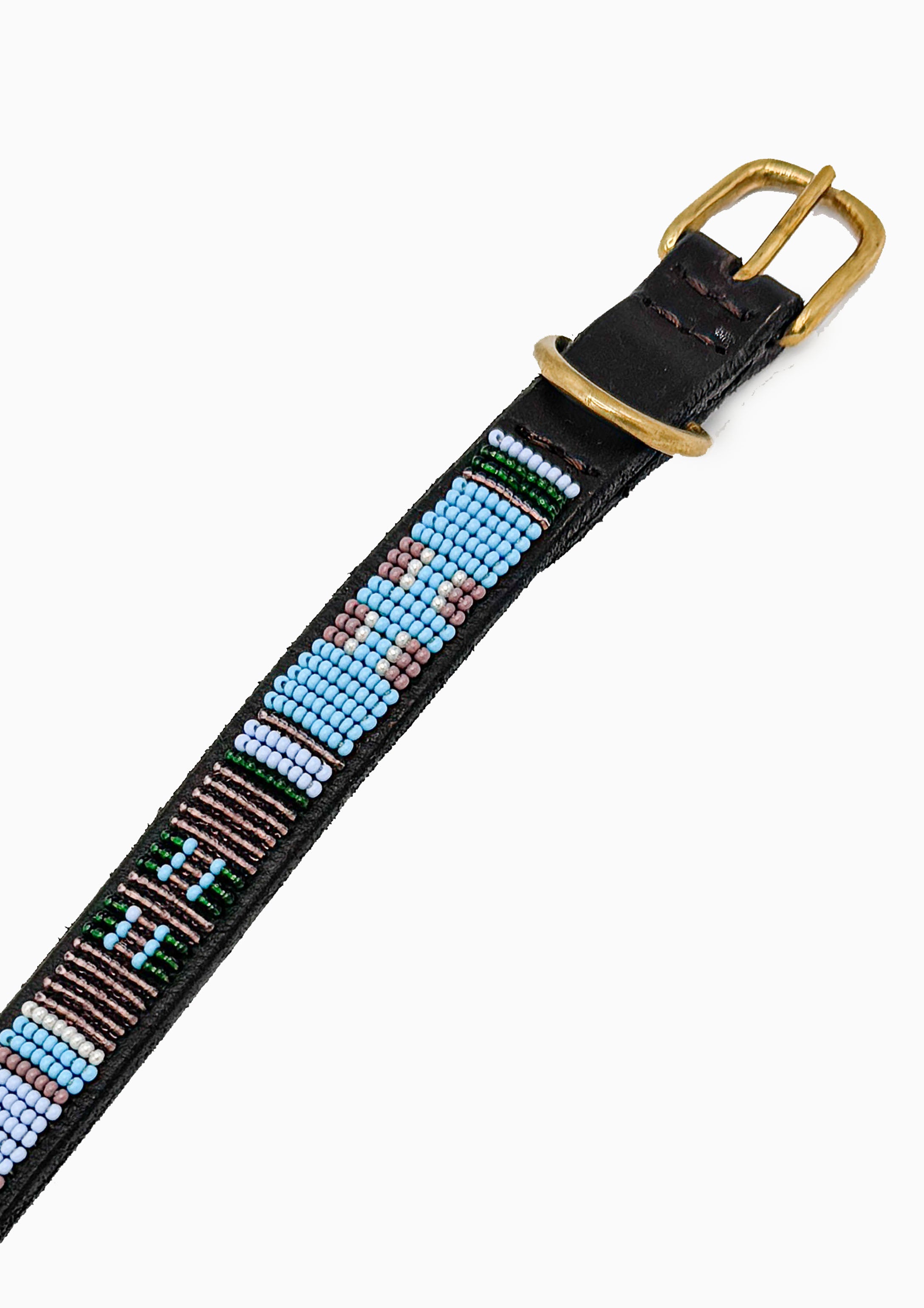 Jacaranda Beaded Dog Collar | 10" Standard