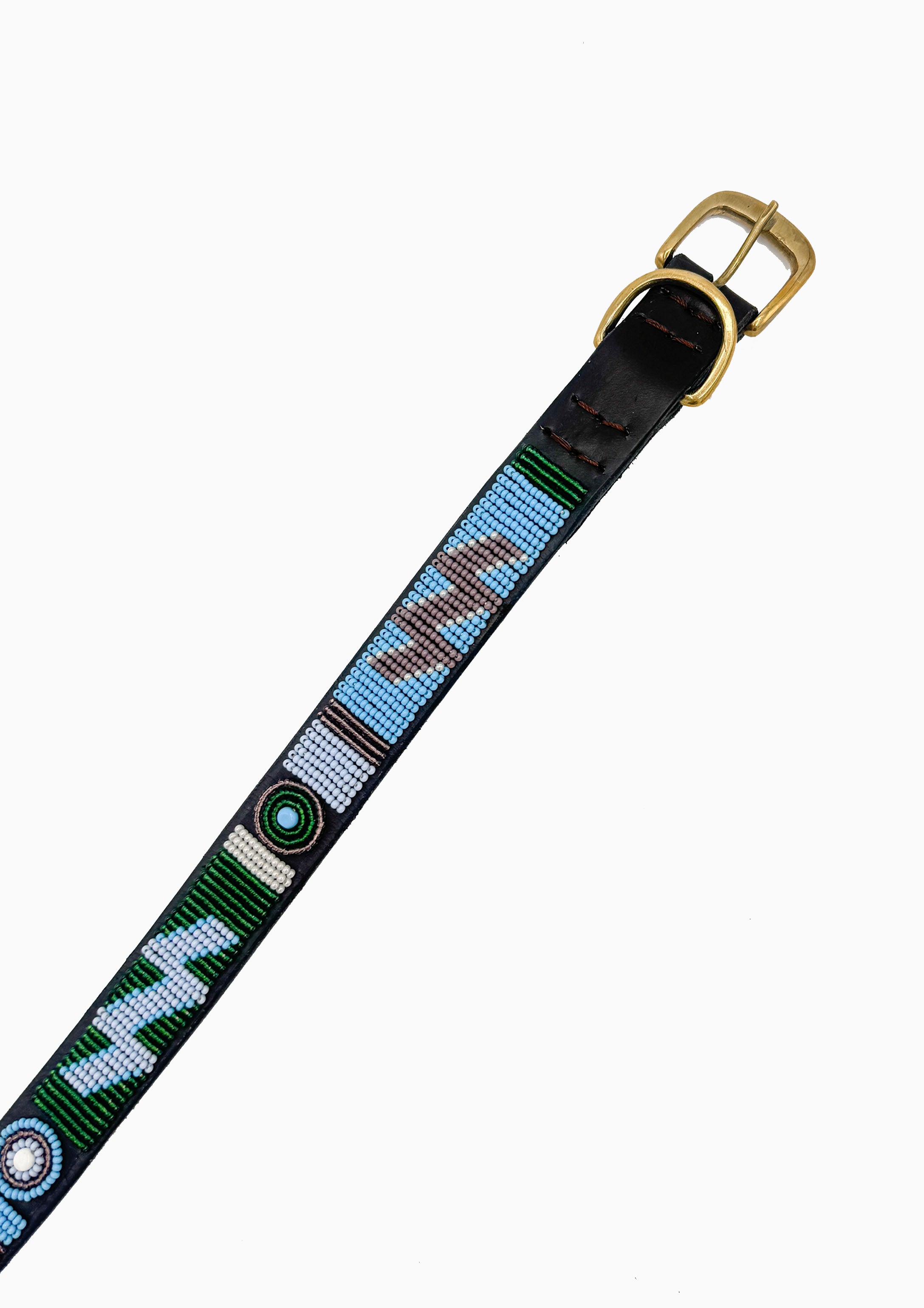 Jacaranda Beaded Dog Collar |22" Wide