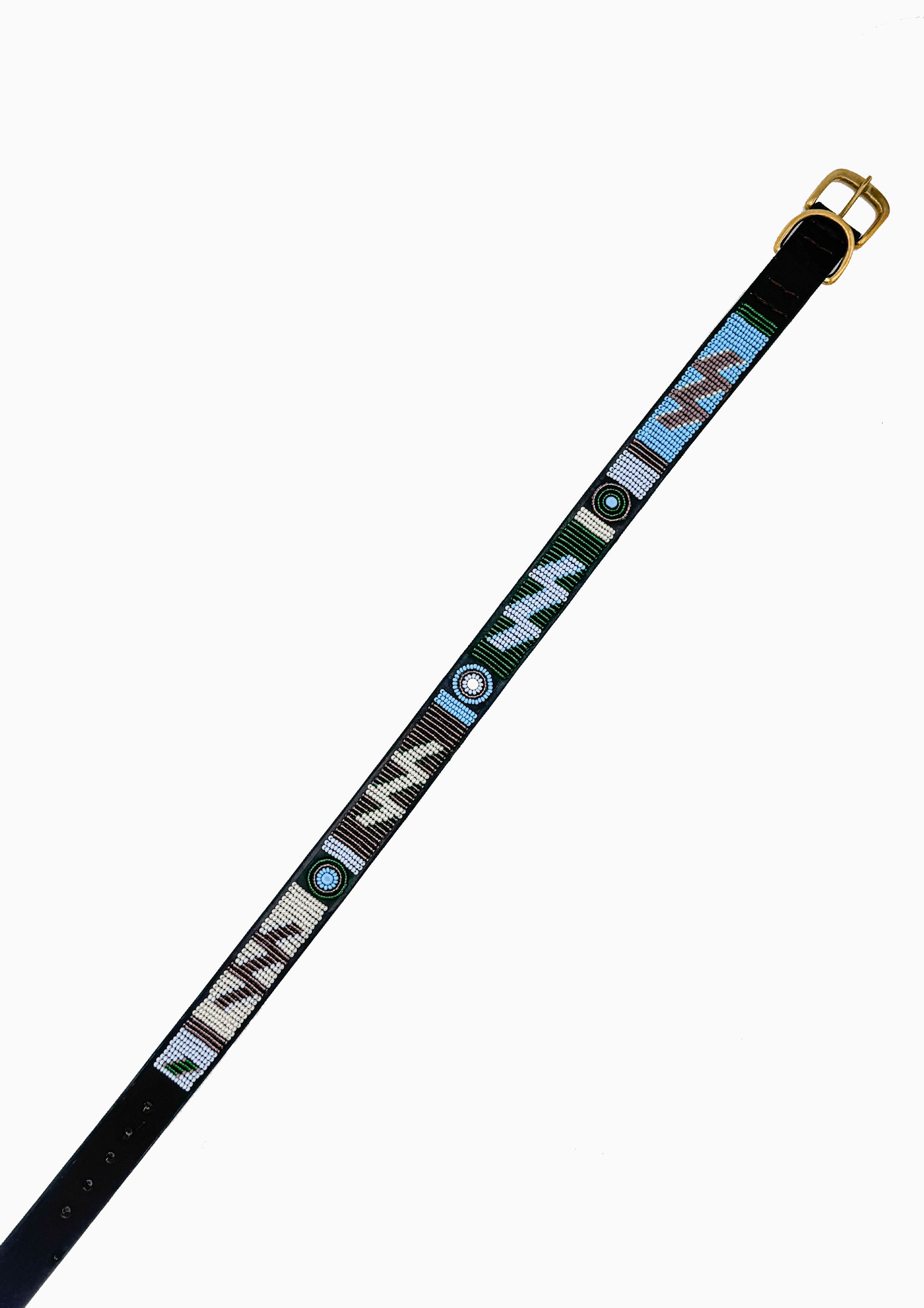 Jacaranda Beaded Dog Collar |22" Wide