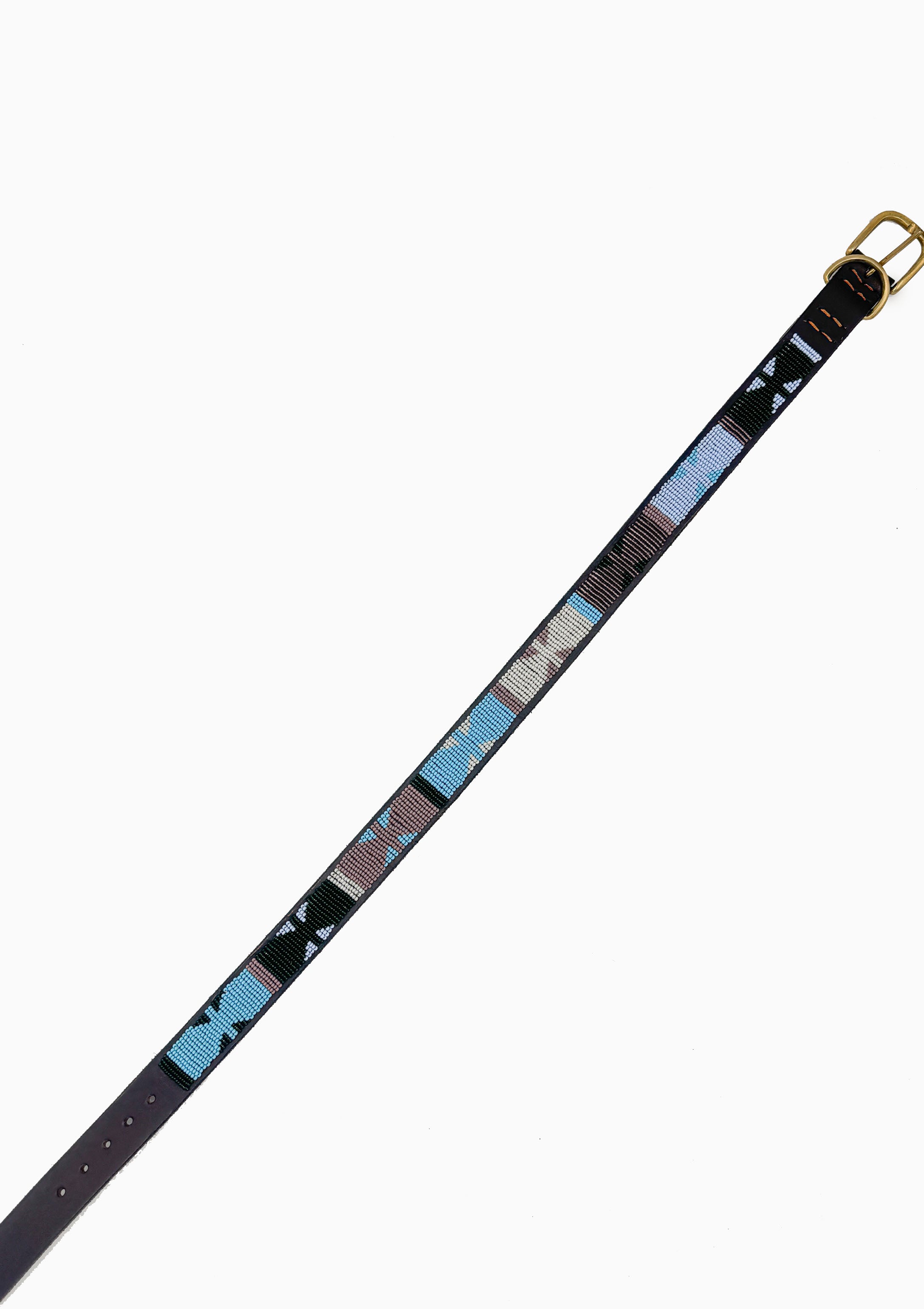 Jacaranda Beaded Dog Collar | 24" Wide