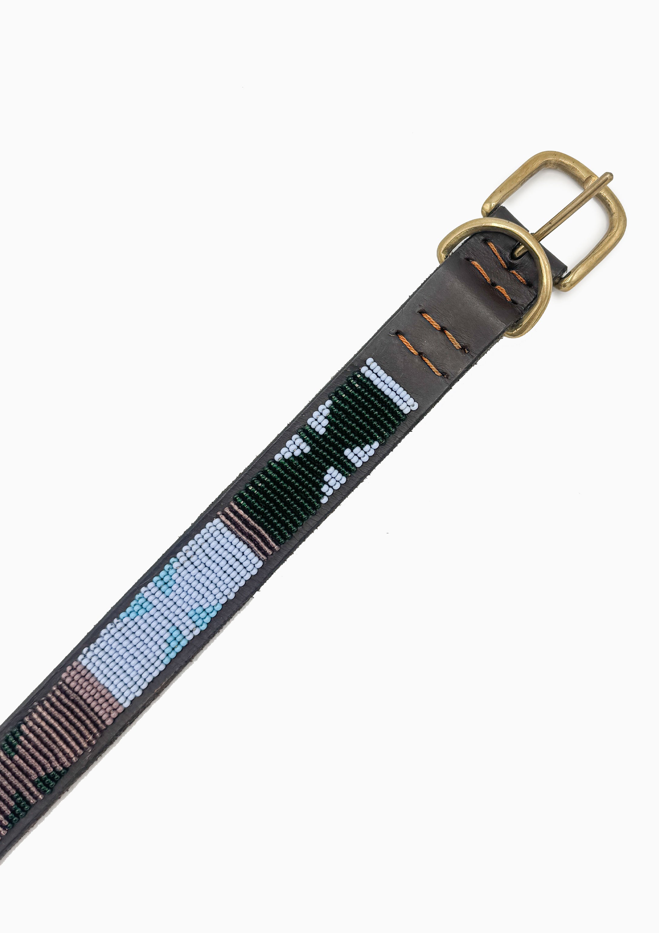 Jacaranda Beaded Dog Collar | 24" Wide