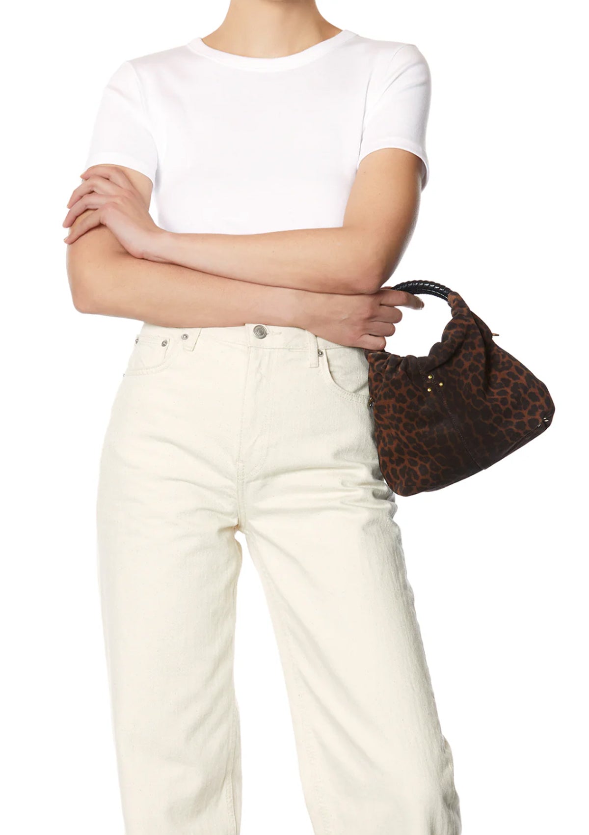 Gordi S | Split Suede Imprime Leopard Natural