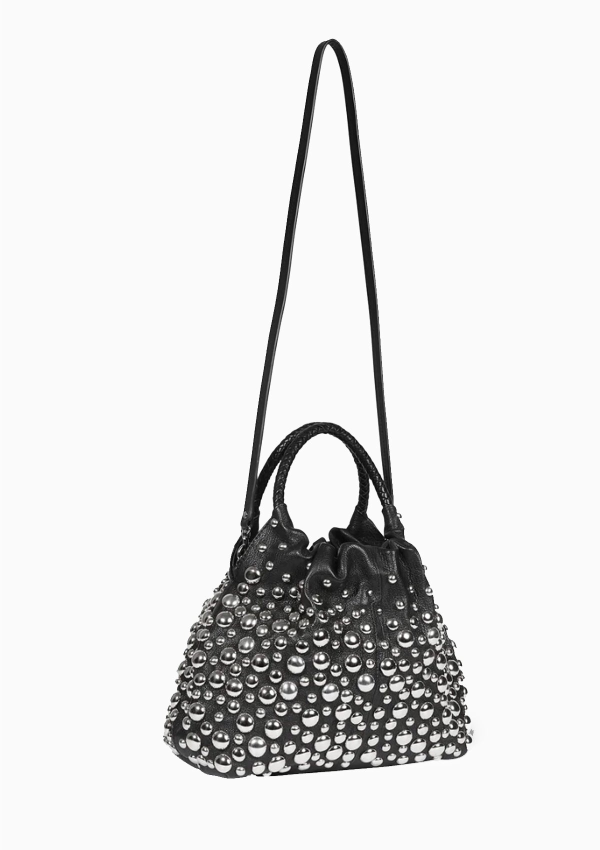 Gordi M Rivets | Noir Graine Silver