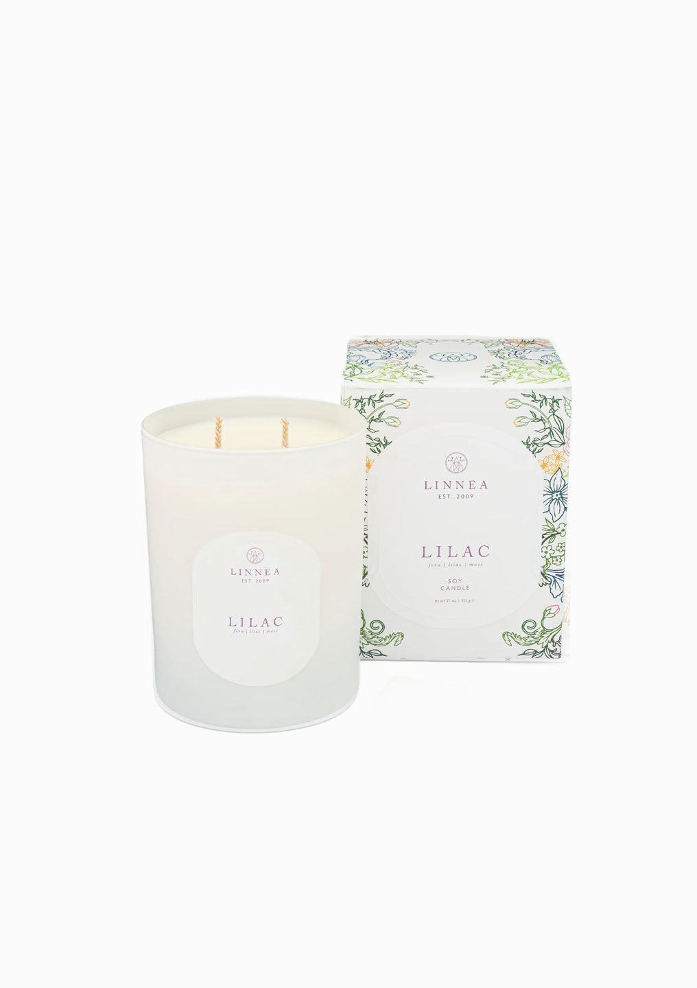 Lilac Double Wick Candle