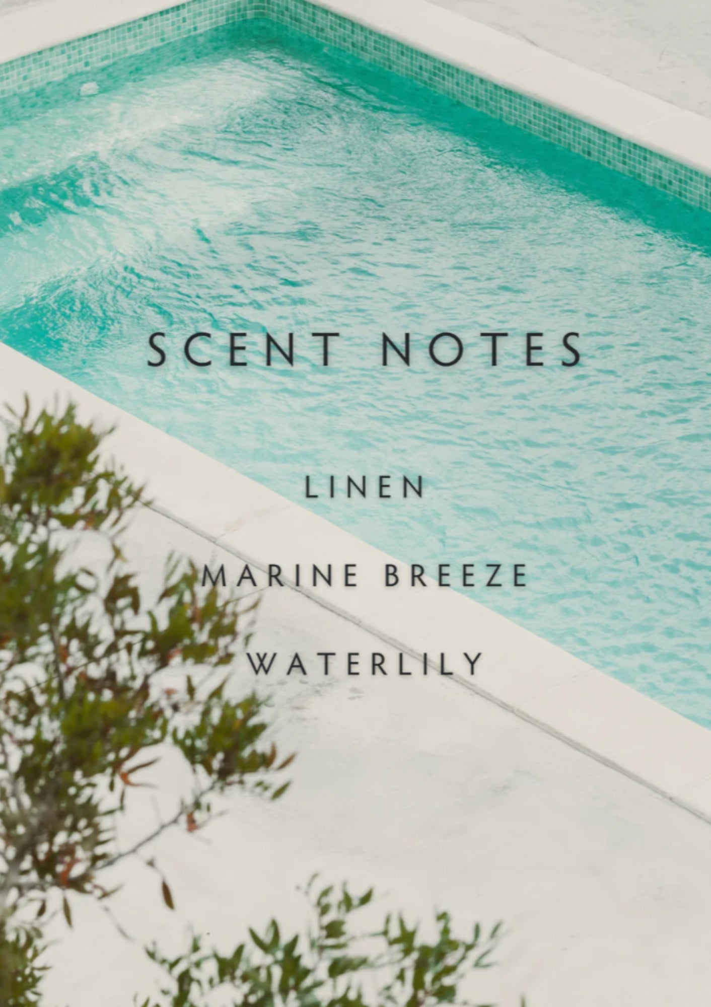 Linnea Poolside Double Wick Candle available at Diani.