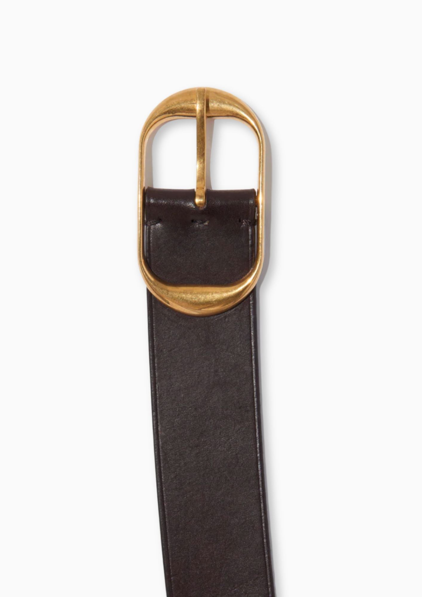 Nili Belt | Dark Brown/Antique Brass