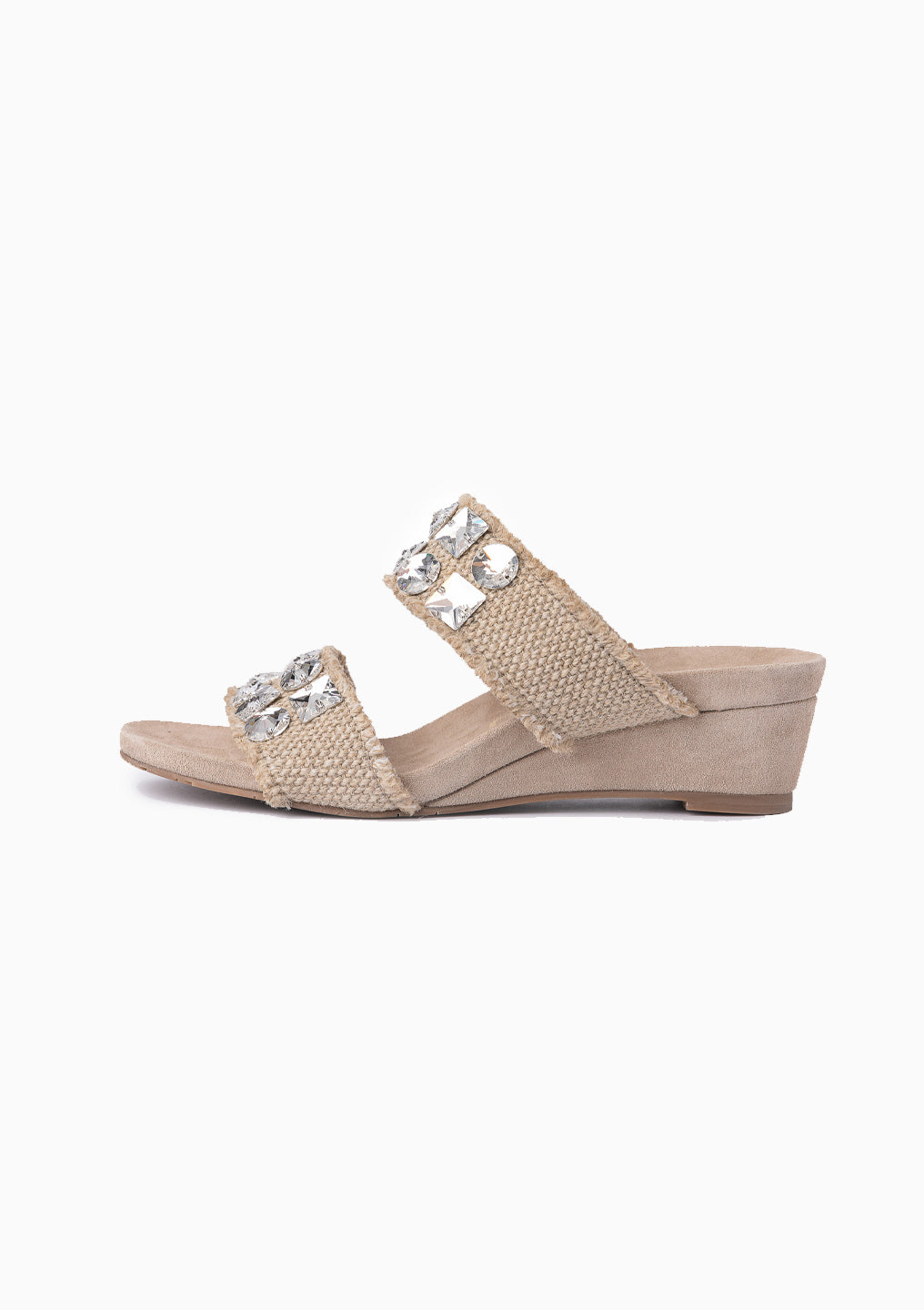 Wendy Wedge | Flax Nubby Linen
