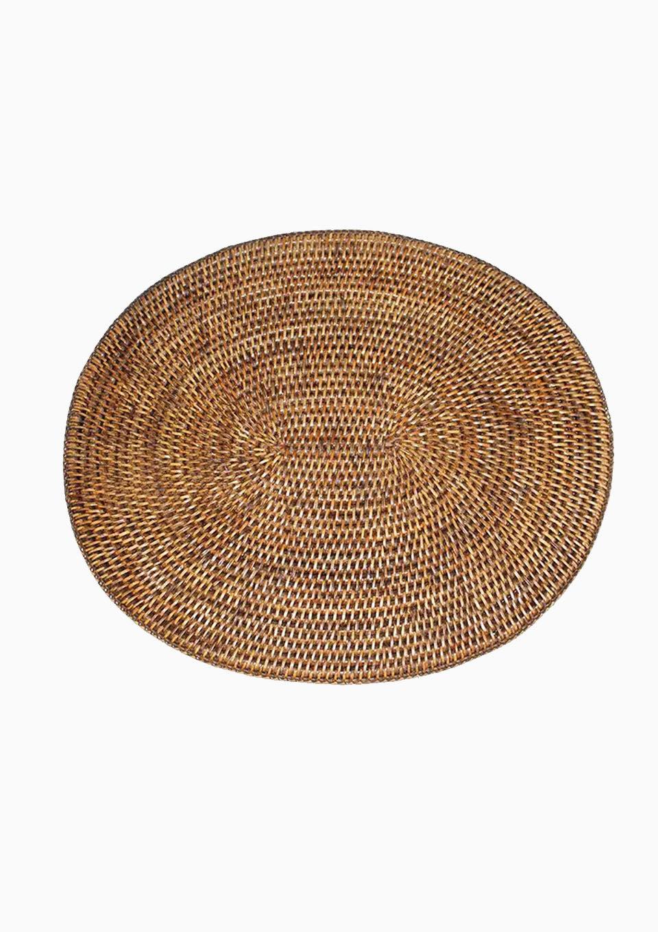 Rattan Oval Placemat | Brown