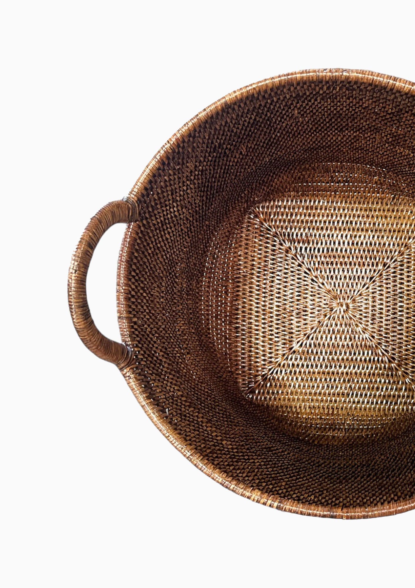 Rattan Round Loop Handle Laundry Basket