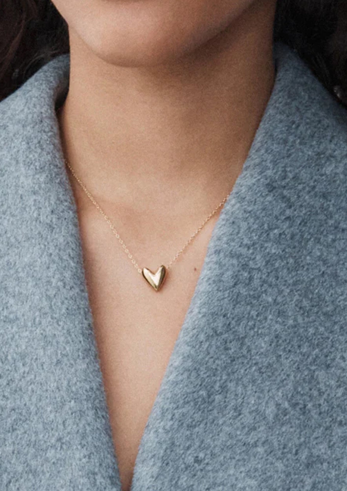 Roscida Heart Pendant | Gold