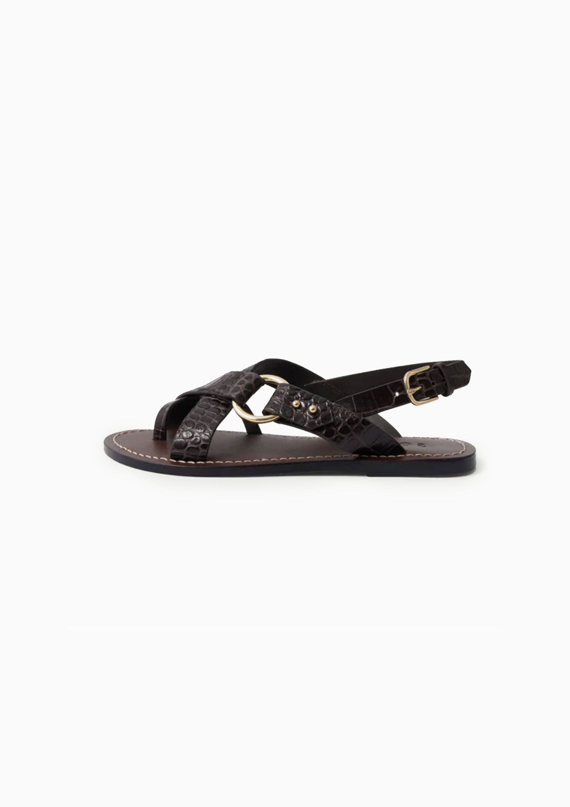 Florence Sandal | Marron Fonce