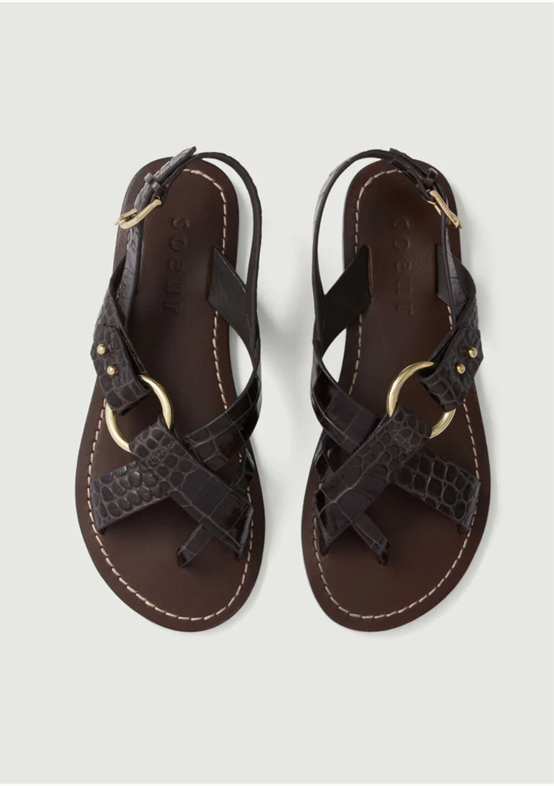 Florence Sandal | Marron Fonce